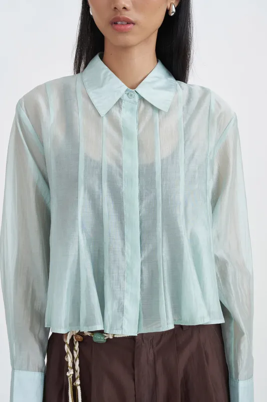 EVANESCE SHIRT GREEN sold by Callie Cotton