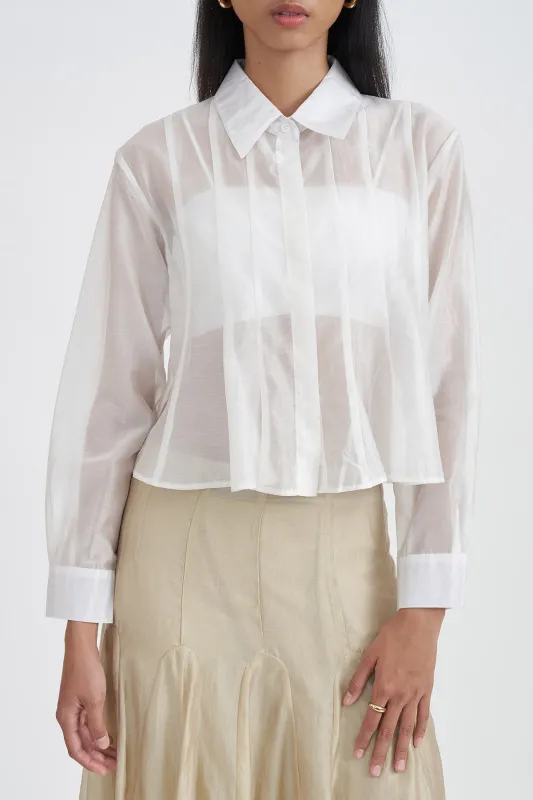 EVANESCE SHIRT WHITE sold by Callie Cotton