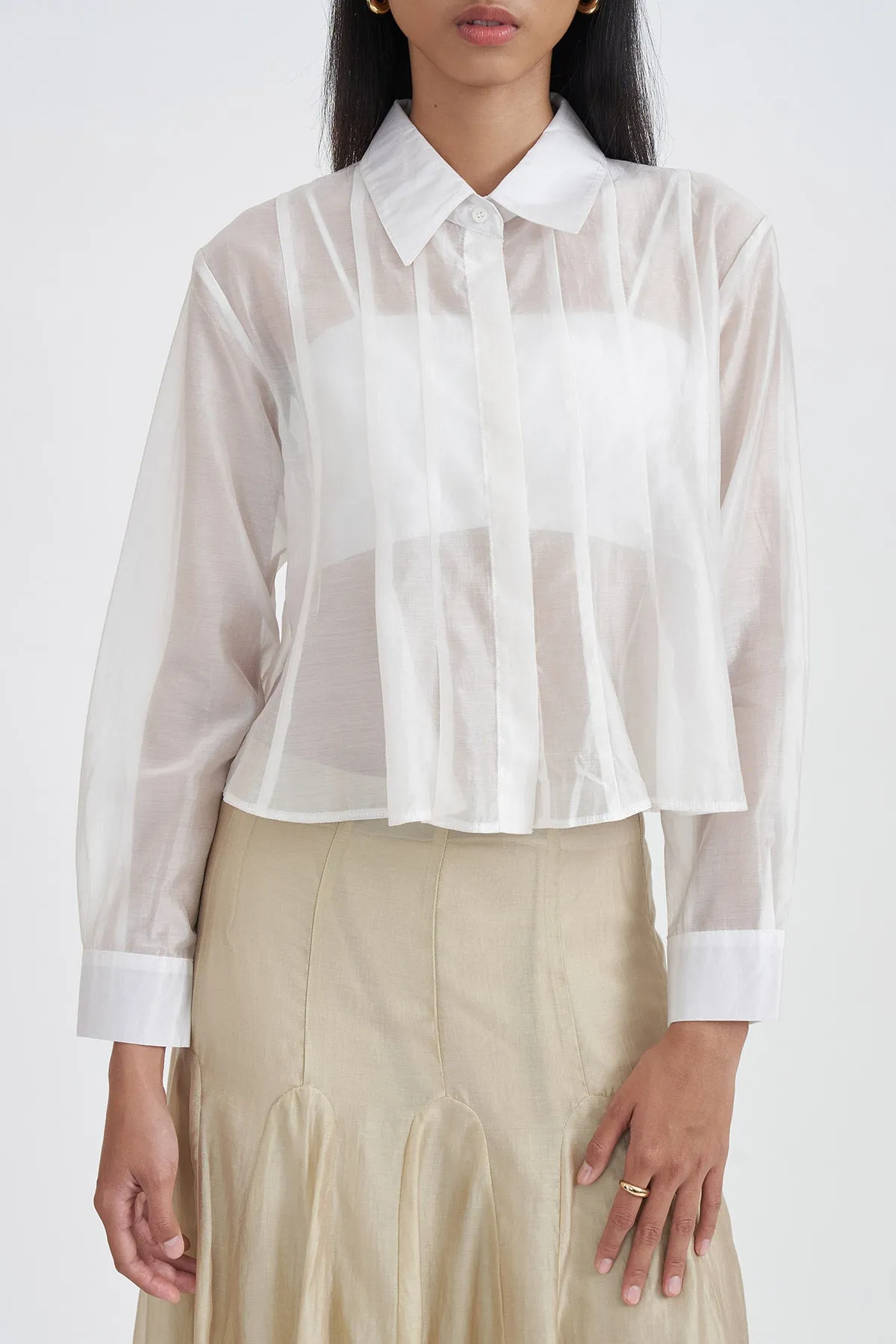 EVANESCE SHIRT WHITE sold by Callie Cotton