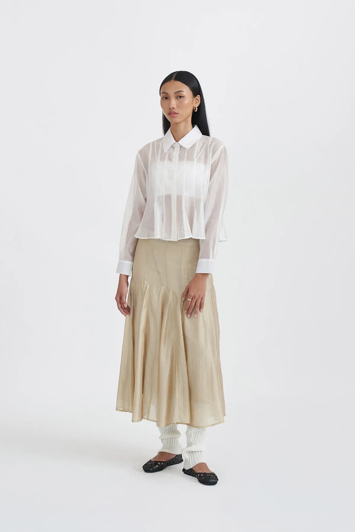 EVANESCE SHIRT WHITE sold by Callie Cotton product image thumbnail 2
