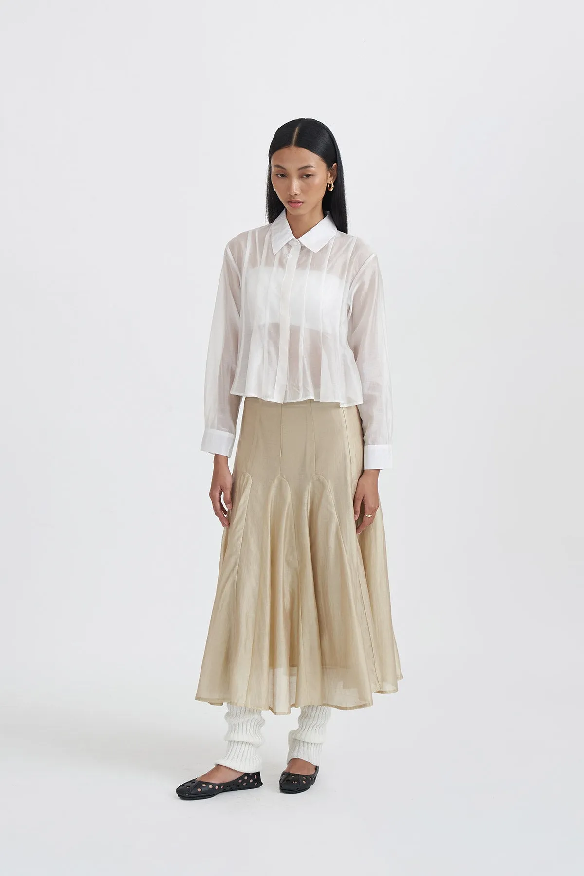 EVANESCE SHIRT WHITE sold by Callie Cotton product image thumbnail 3