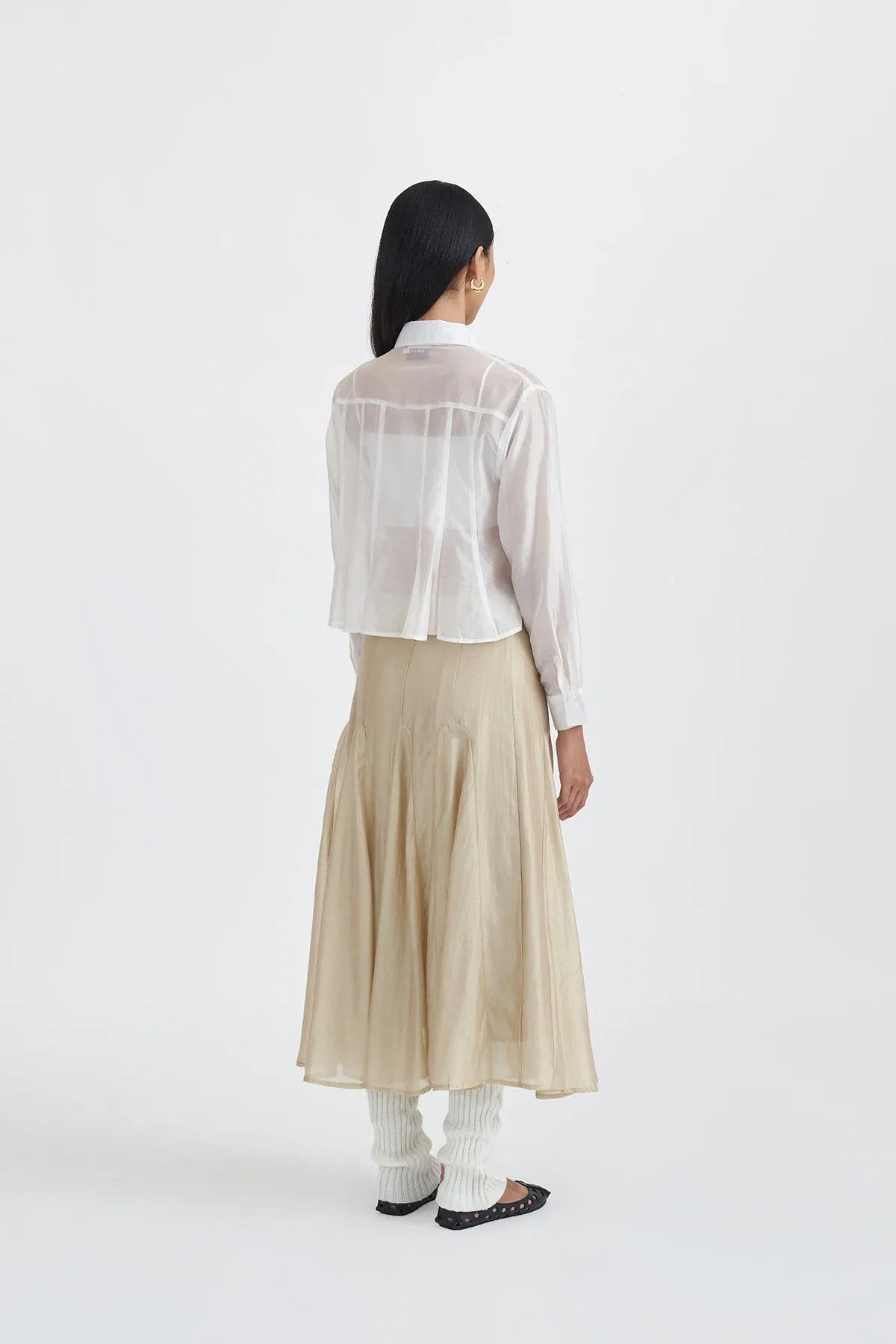 EVANESCE SHIRT WHITE sold by Callie Cotton product image thumbnail 4