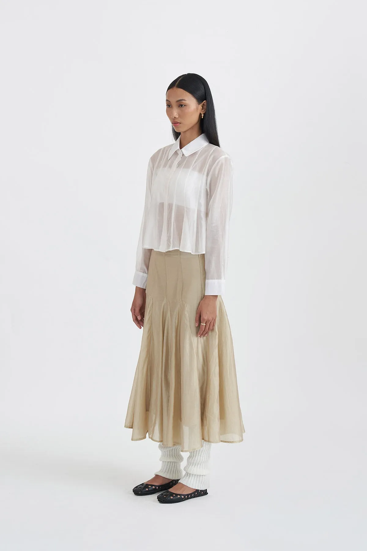 EVANESCE SHIRT WHITE sold by Callie Cotton product image thumbnail 5