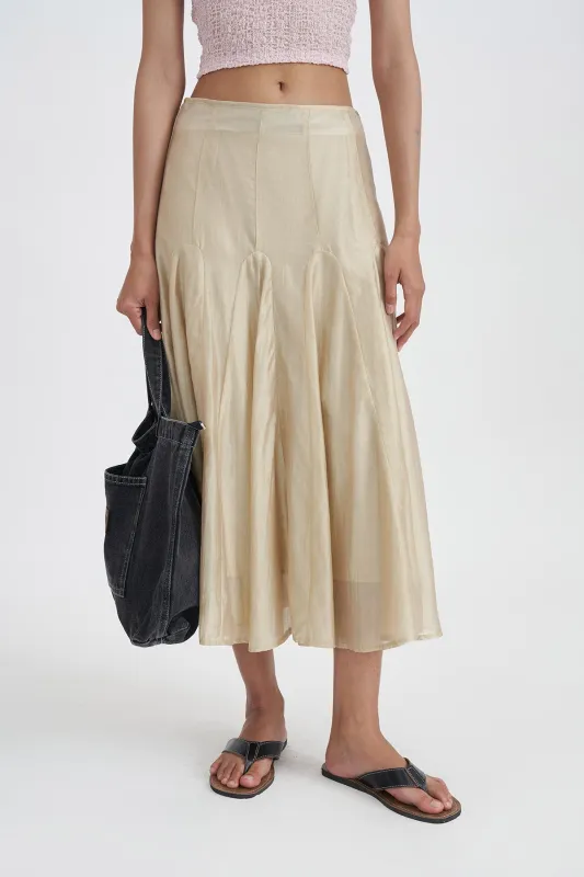 HAZE SKIRT BEIGE sold by Callie Cotton