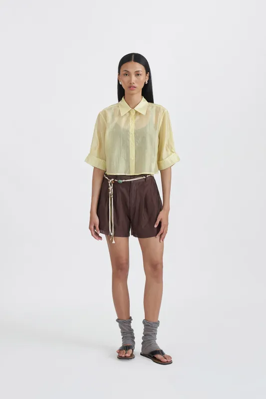 AURA PANTS BROWN sold by Callie Cotton