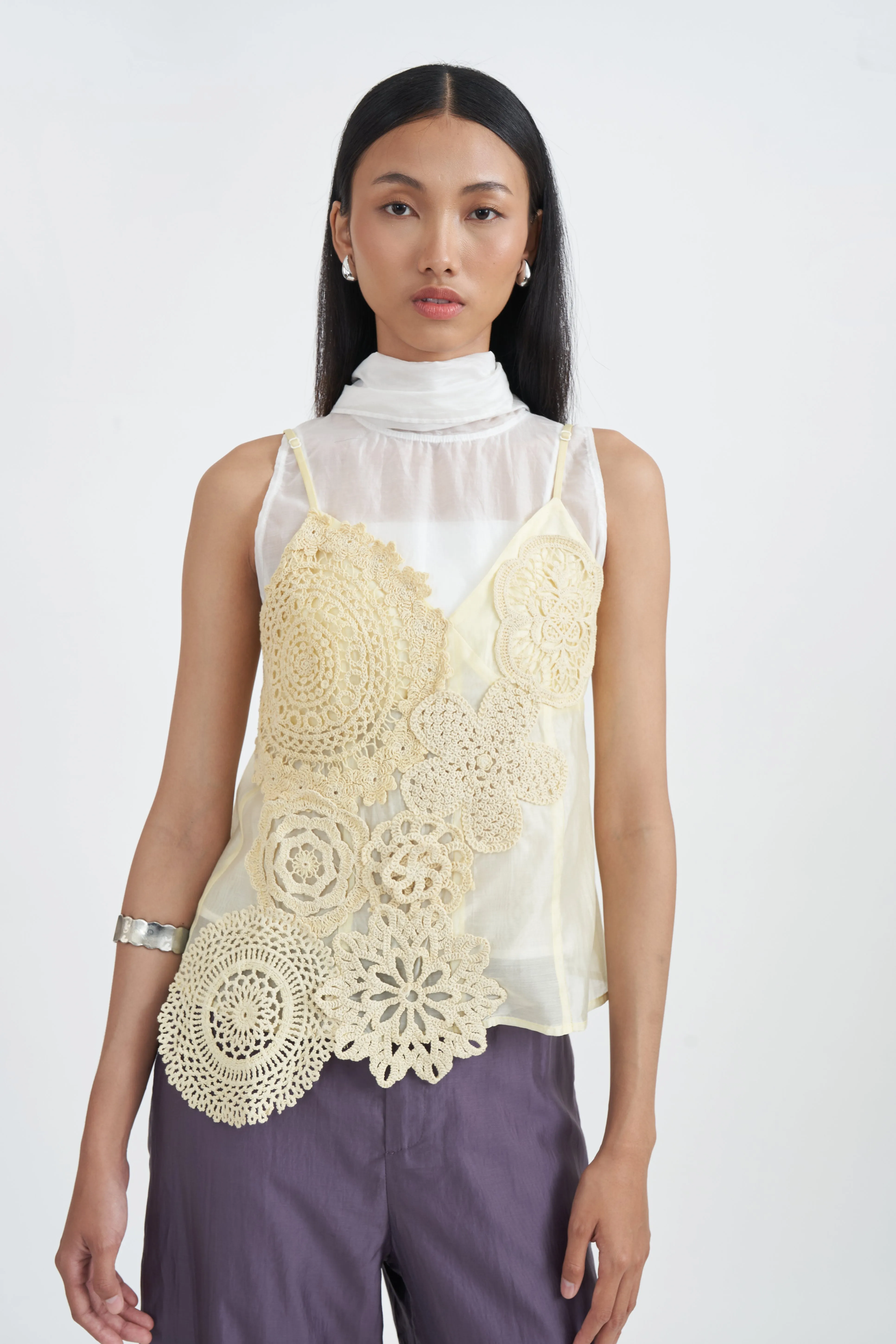 ROSETTE TOP YELLOW sold by Callie Cotton