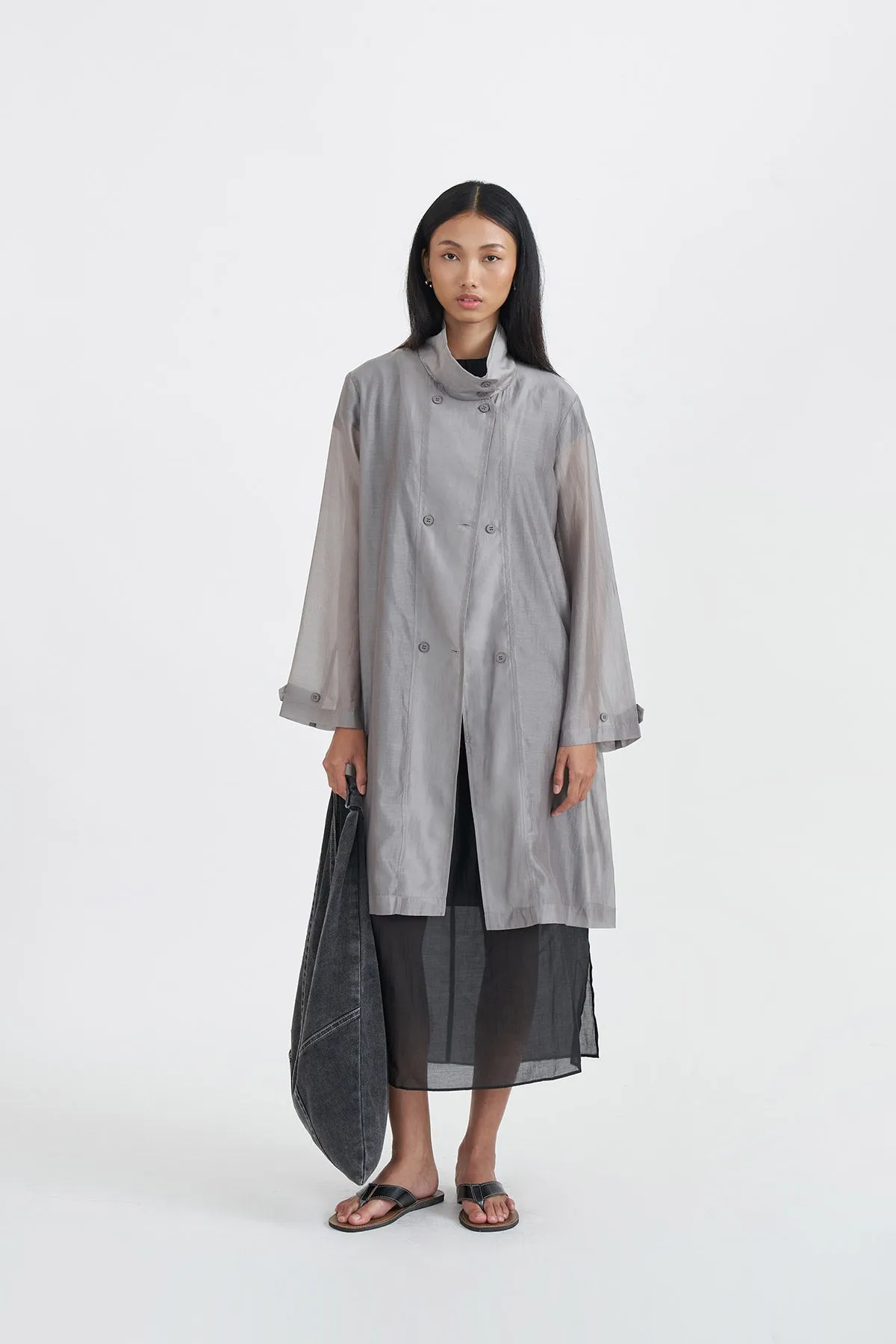 HARMONY COAT GREY sold by Callie Cotton product image thumbnail 4