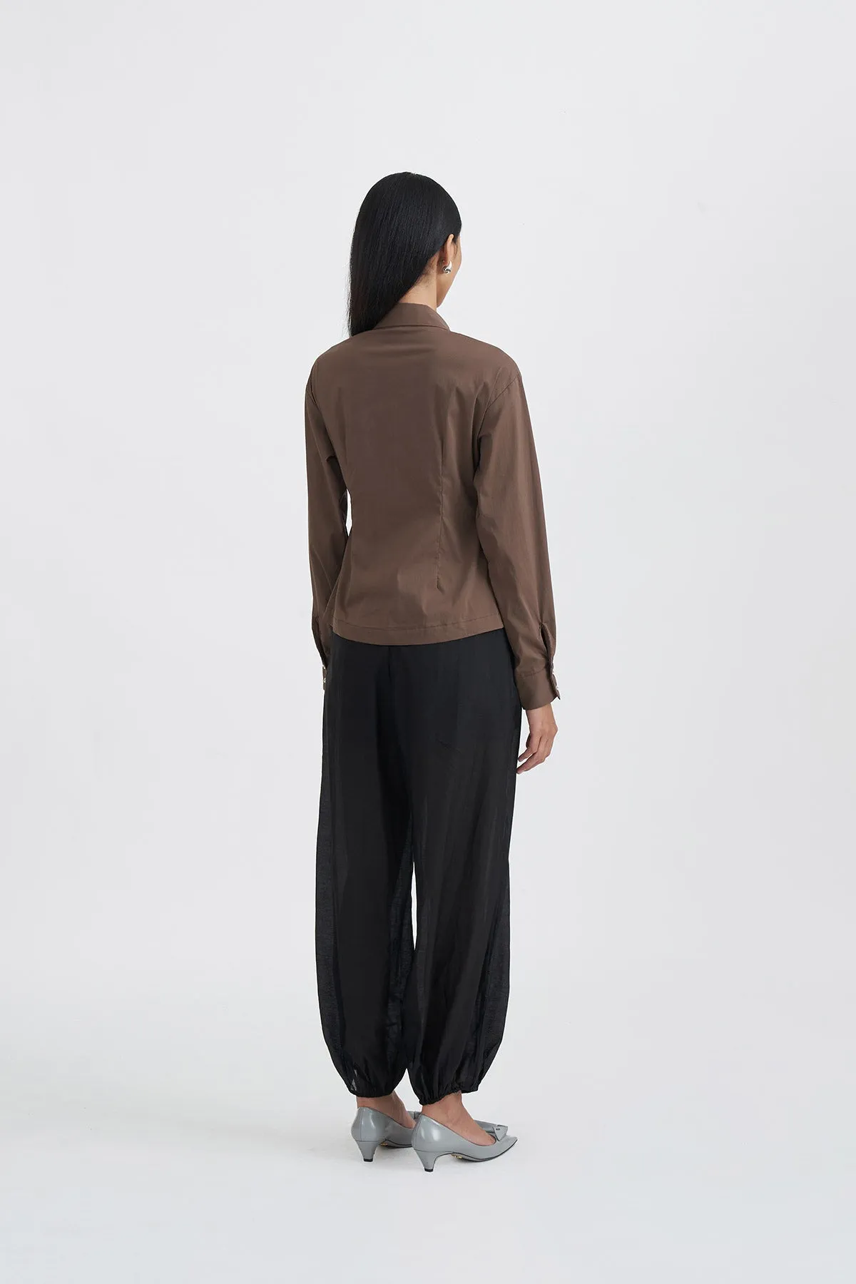 ARCADIA SHIRT BROWN sold by Callie Cotton product image thumbnail 5