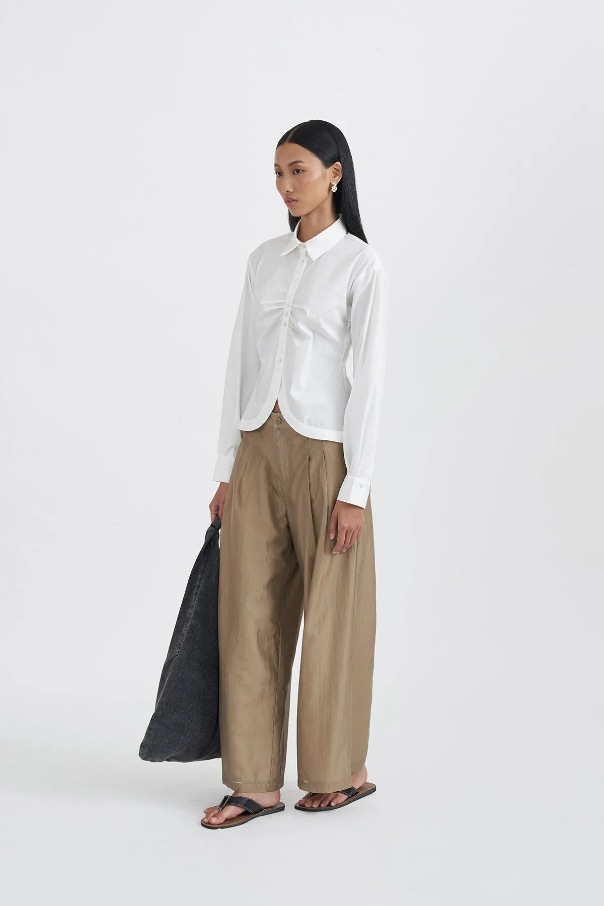 ARCADIA SHIRT WHITE sold by Callie Cotton product image thumbnail 5