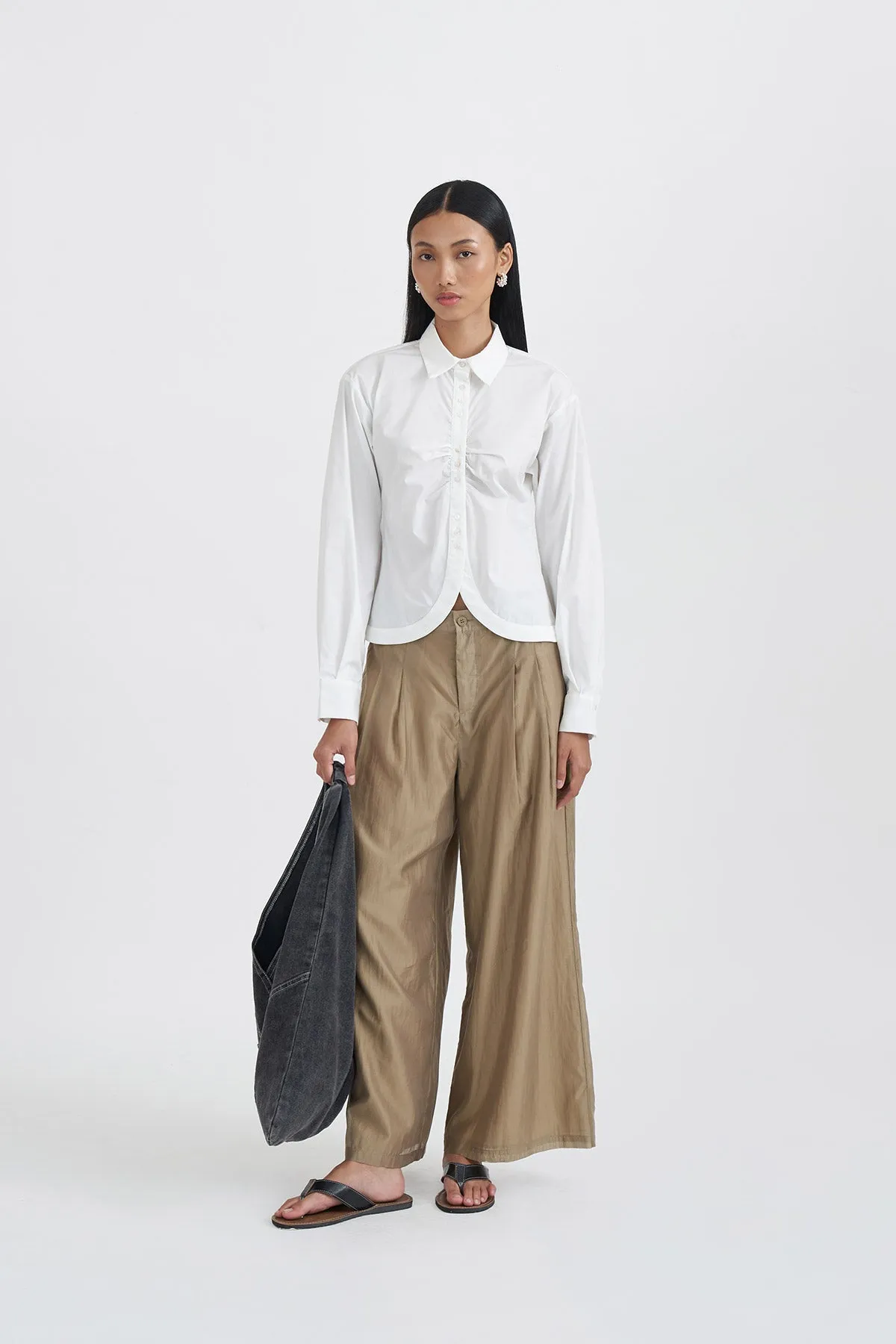 ARCADIA SHIRT WHITE sold by Callie Cotton product image thumbnail 2