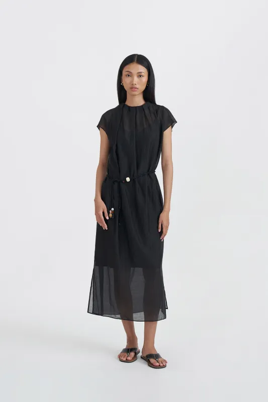 ECHOES DRESS BLACK sold by Callie Cotton