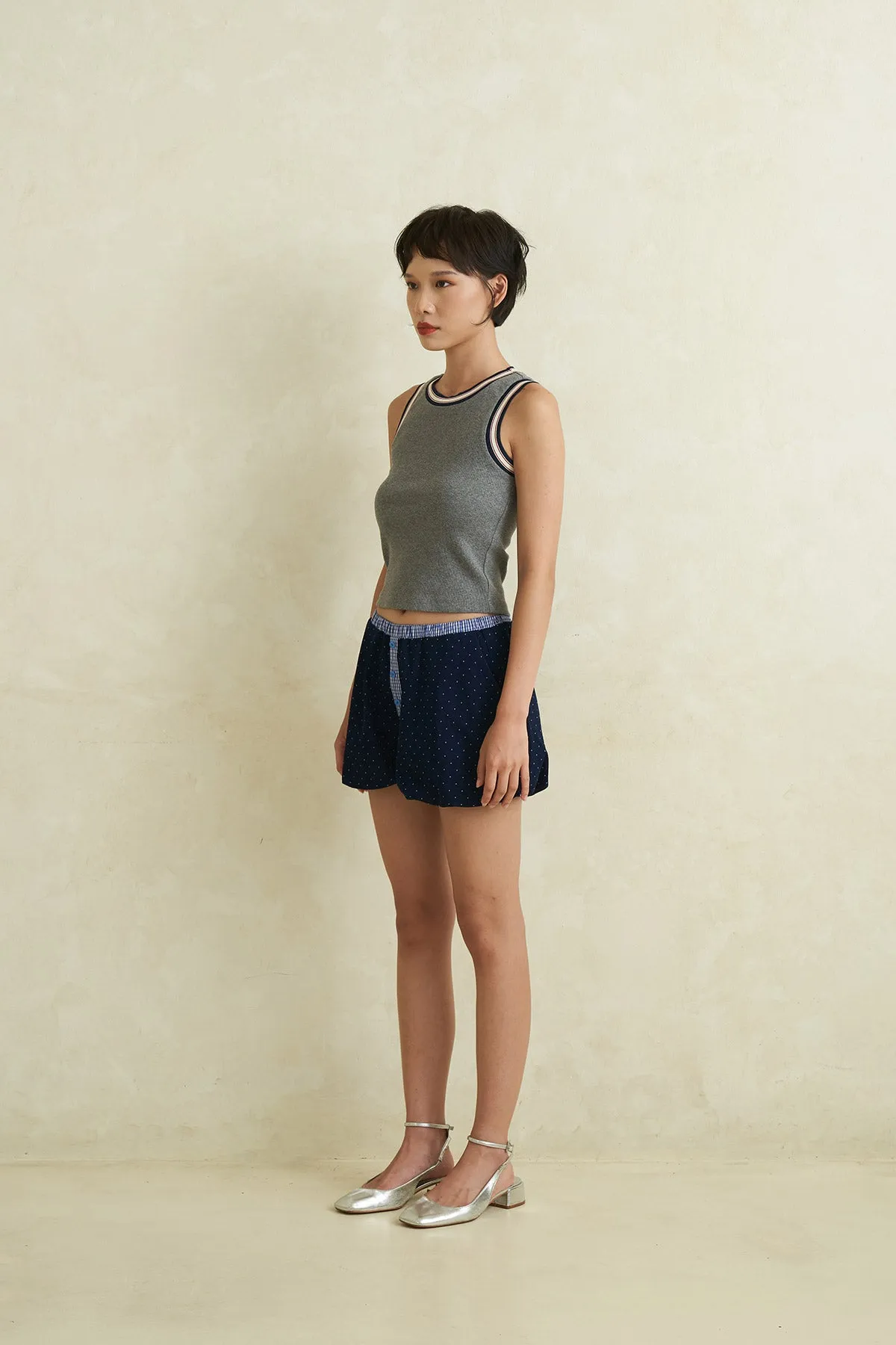 GLOW TANK DARK GREY sold by Callie Cotton product image thumbnail 3