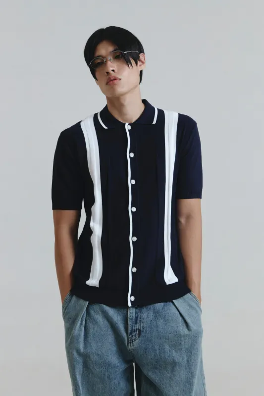 HELIX TOP NAVY sold by Callie Cotton