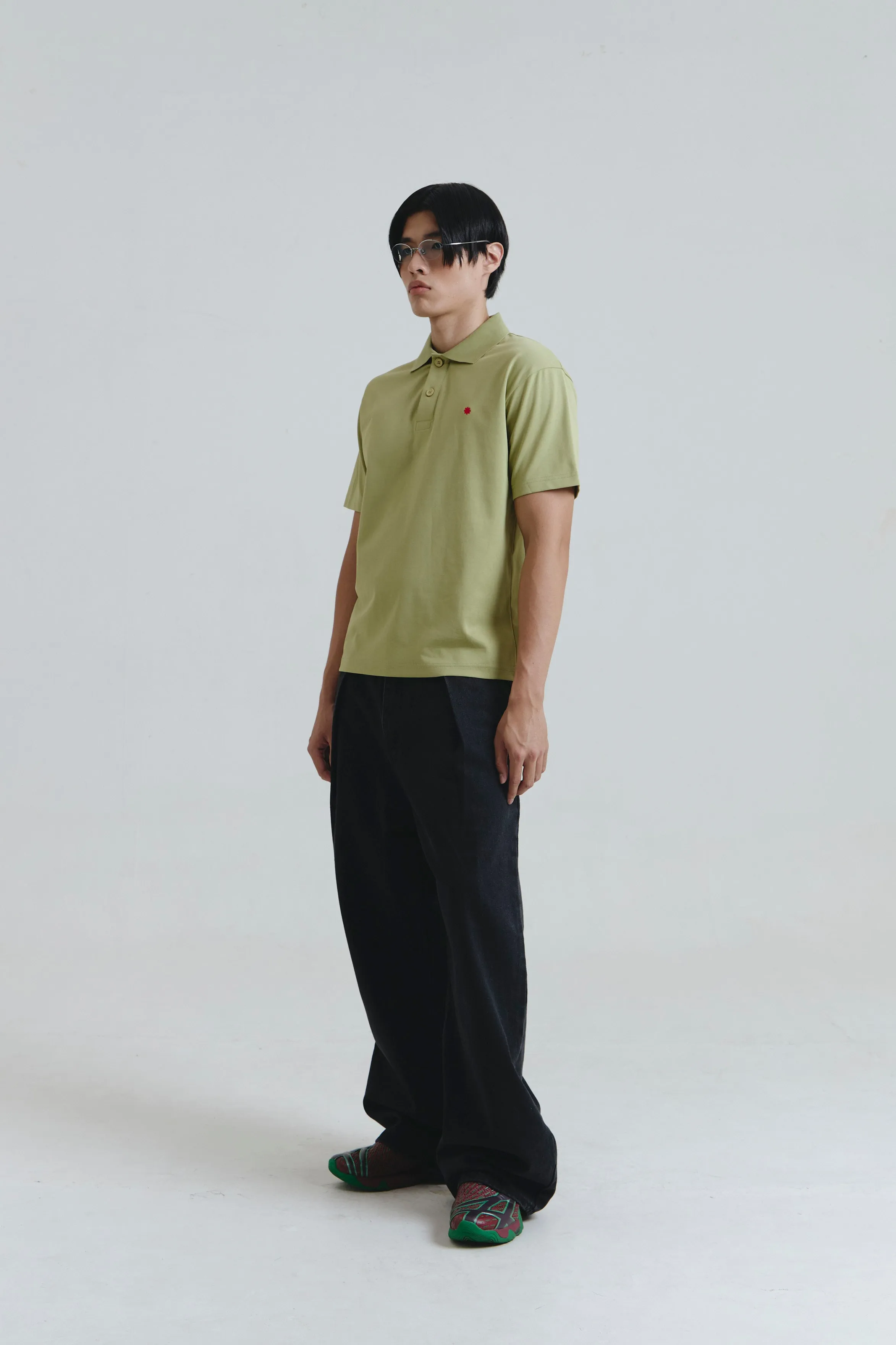 TWIZEL POLO SHIRT GREEN sold by Callie Cotton product image thumbnail 4