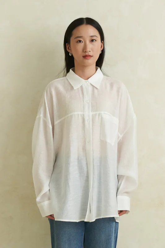 AUREL SHIRT WHITE sold by Callie Cotton