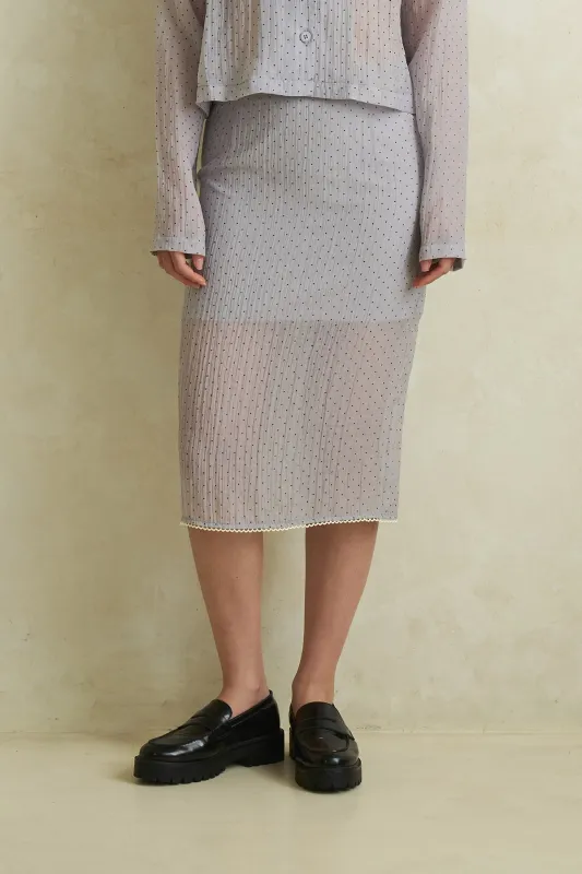 DEWDROP SKIRT GREY sold by Callie Cotton