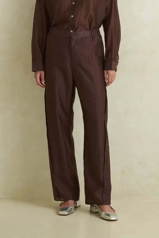 MIDSUMMER PANTS BROWN sold by Callie Cotton