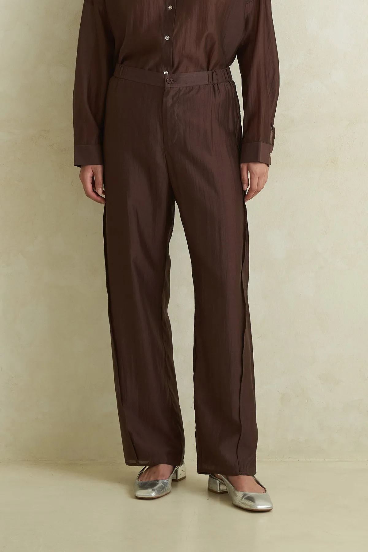 MIDSUMMER PANTS BROWN sold by Callie Cotton