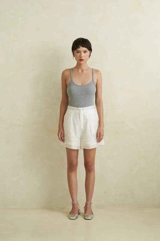 GLIMMER SHORTS WHITE sold by Callie Cotton