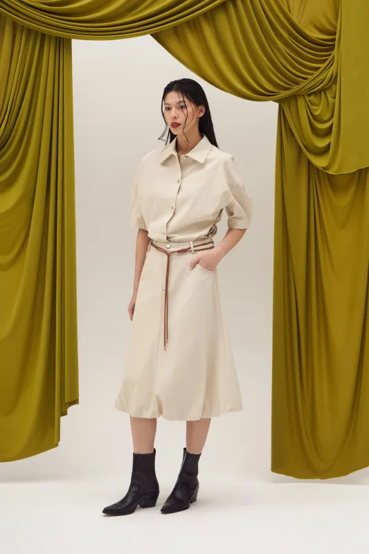 EUROPA SKIRT BEIGE sold by Callie Cotton