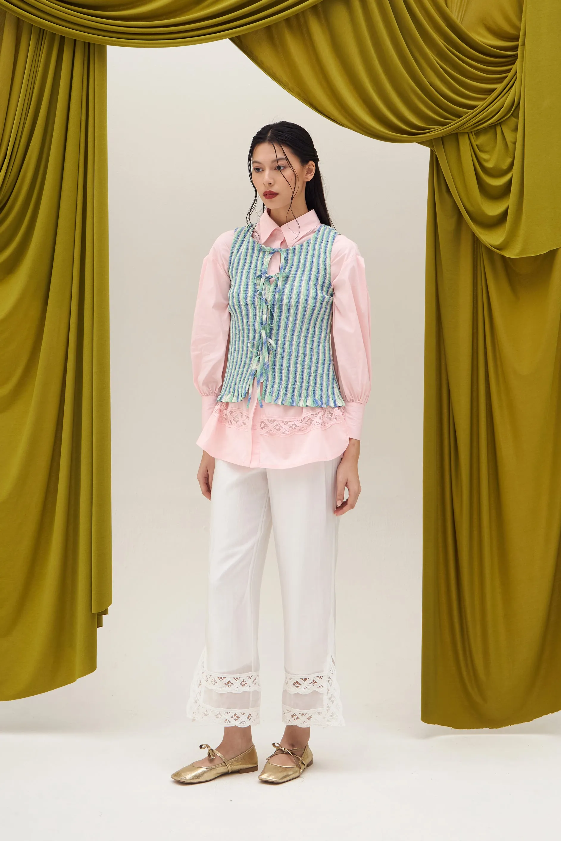 CRESSIDIA TOP GREEN sold by Callie Cotton product image thumbnail 3