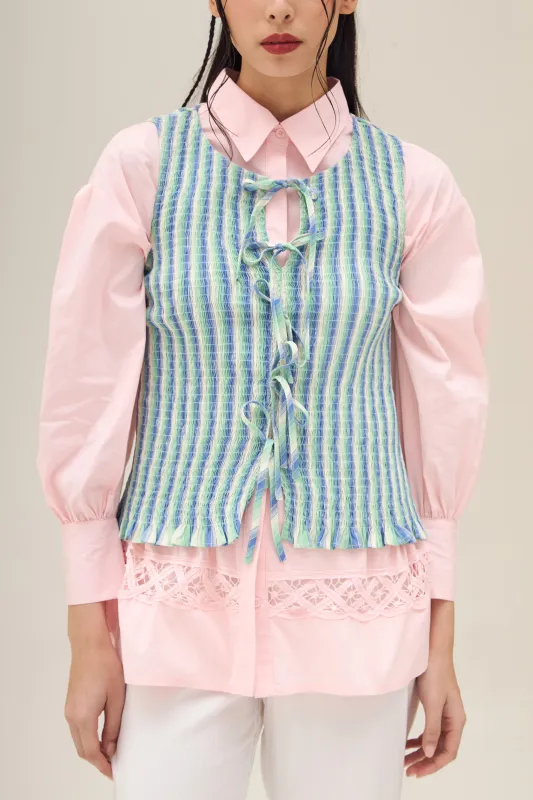 CRESSIDIA TOP GREEN sold by Callie Cotton