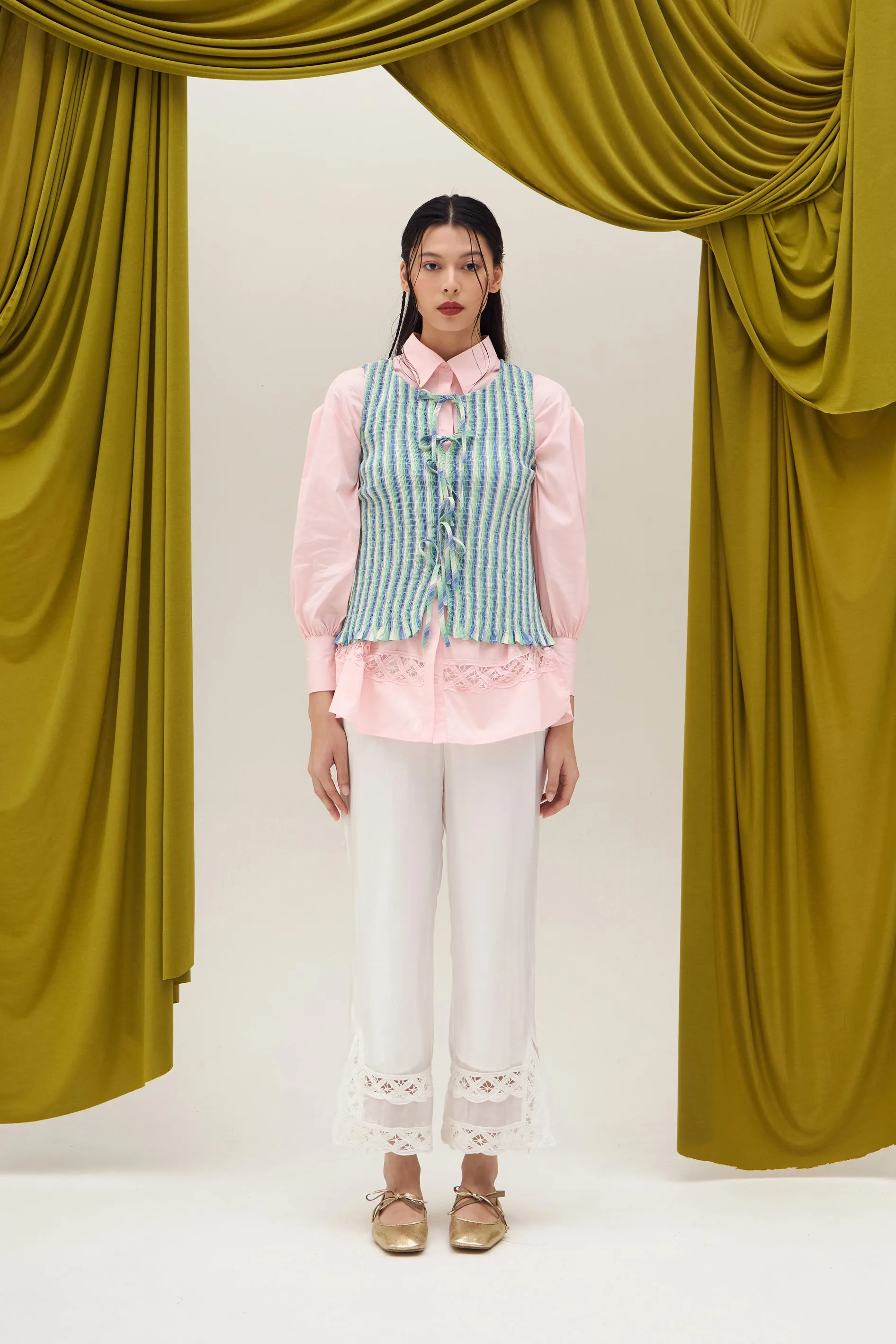 CRESSIDIA TOP GREEN sold by Callie Cotton product image thumbnail 2