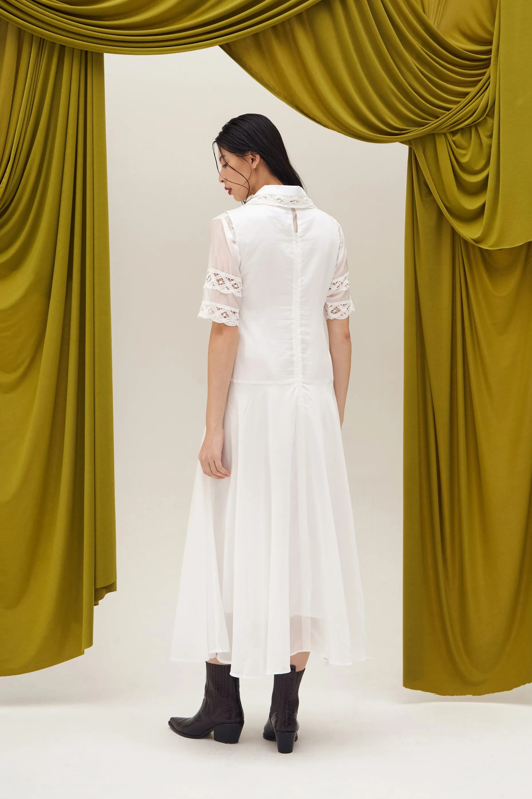 ASTRAELLE DRESS WHITE sold by Callie Cotton product image thumbnail 3