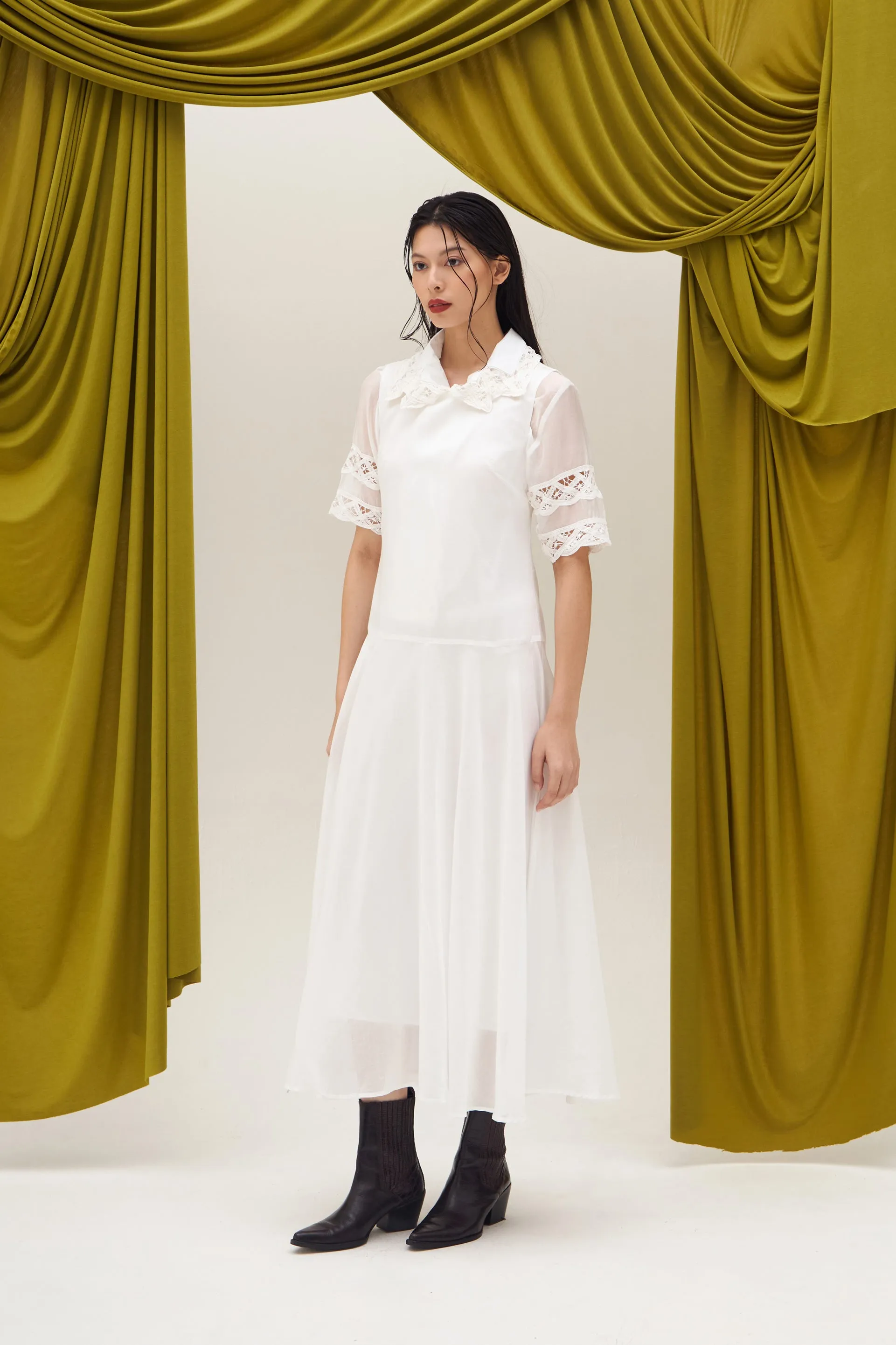 ASTRAELLE DRESS WHITE sold by Callie Cotton product image thumbnail 2
