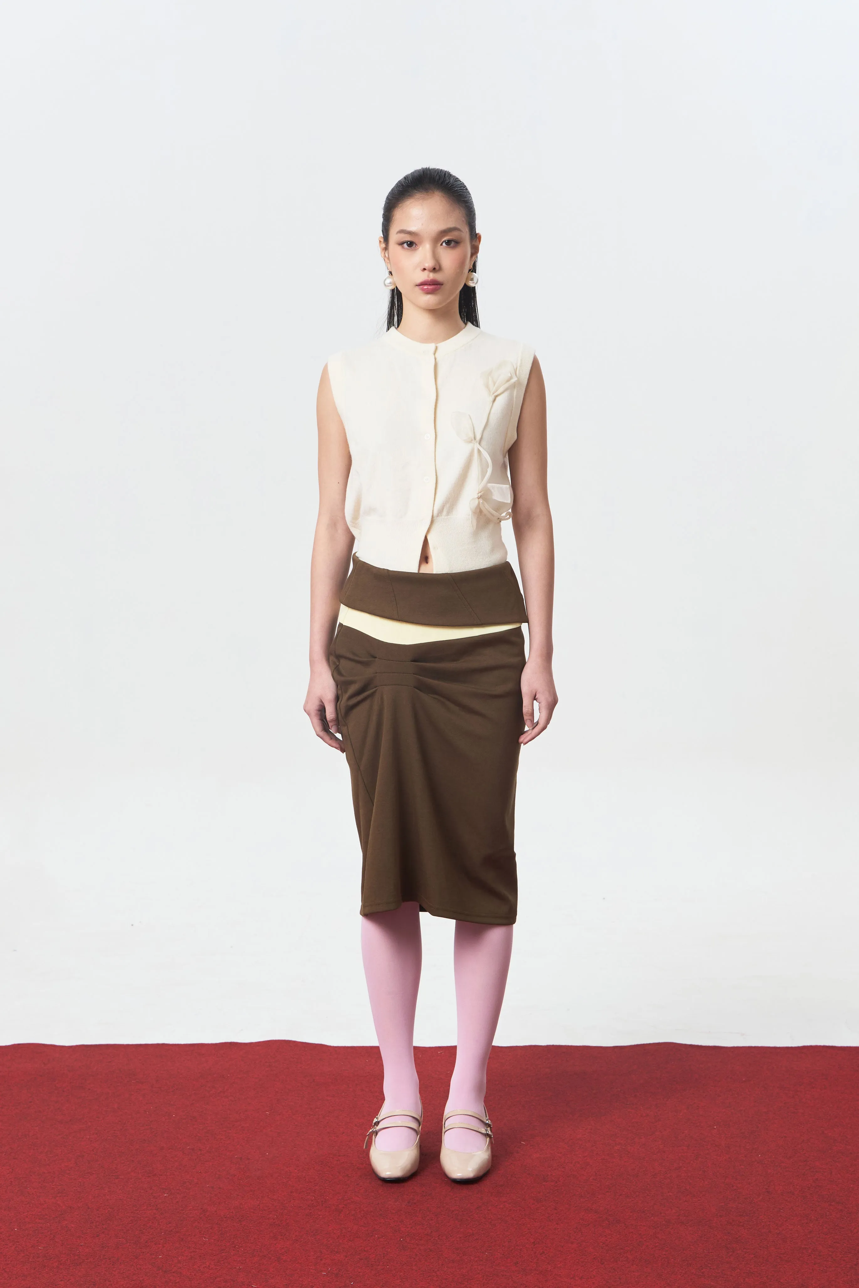 OCHRE SKIRT BROWN - CALLIE FT. CISSYLIA sold by Callie Cotton product image thumbnail 2