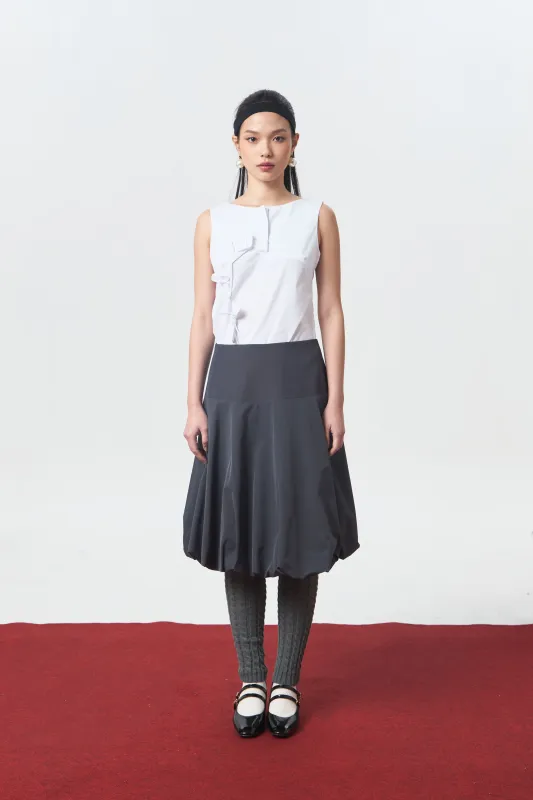 PEBBLE SKIRT GREY - CALLIE FT. CISSYLIA sold by Callie Cotton