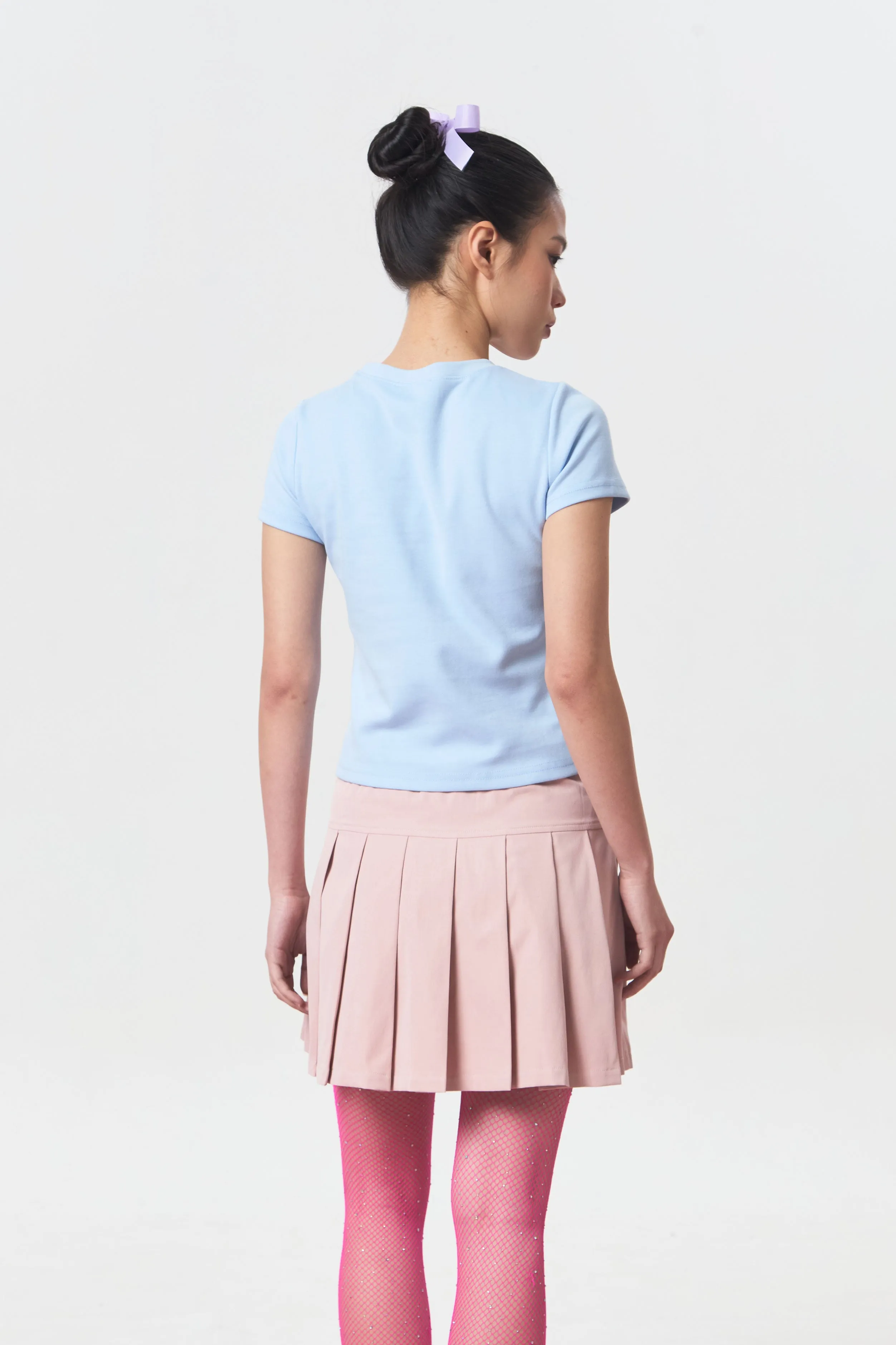 HIBISCUS TEE BLUE - CALLIE FT. CISSYLIA sold by Callie Cotton product image thumbnail 4