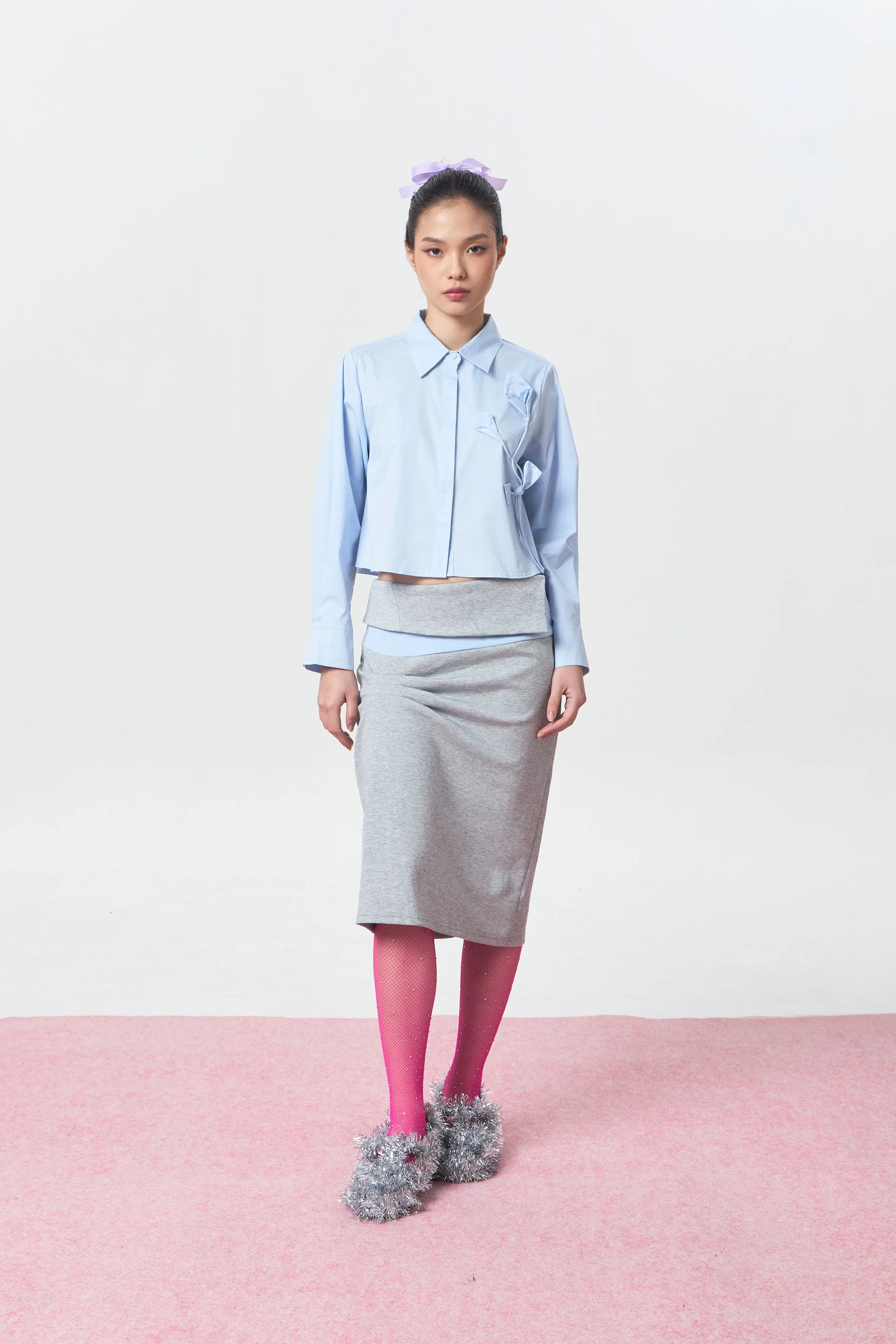 OCHRE SKIRT GREY - CALLIE FT. CISSYLIA sold by Callie Cotton product image thumbnail 4