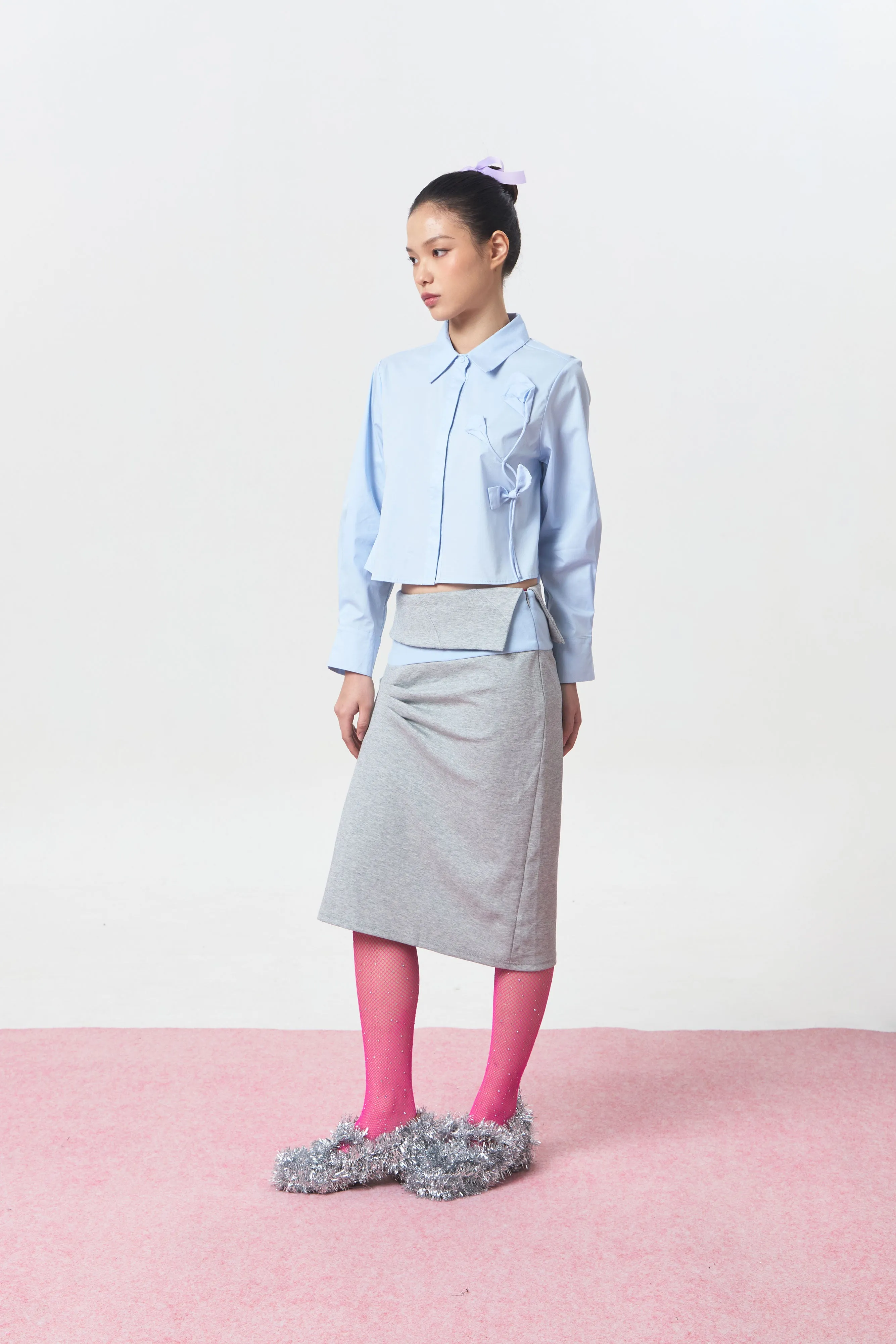 OCHRE SKIRT GREY - CALLIE FT. CISSYLIA sold by Callie Cotton product image thumbnail 5