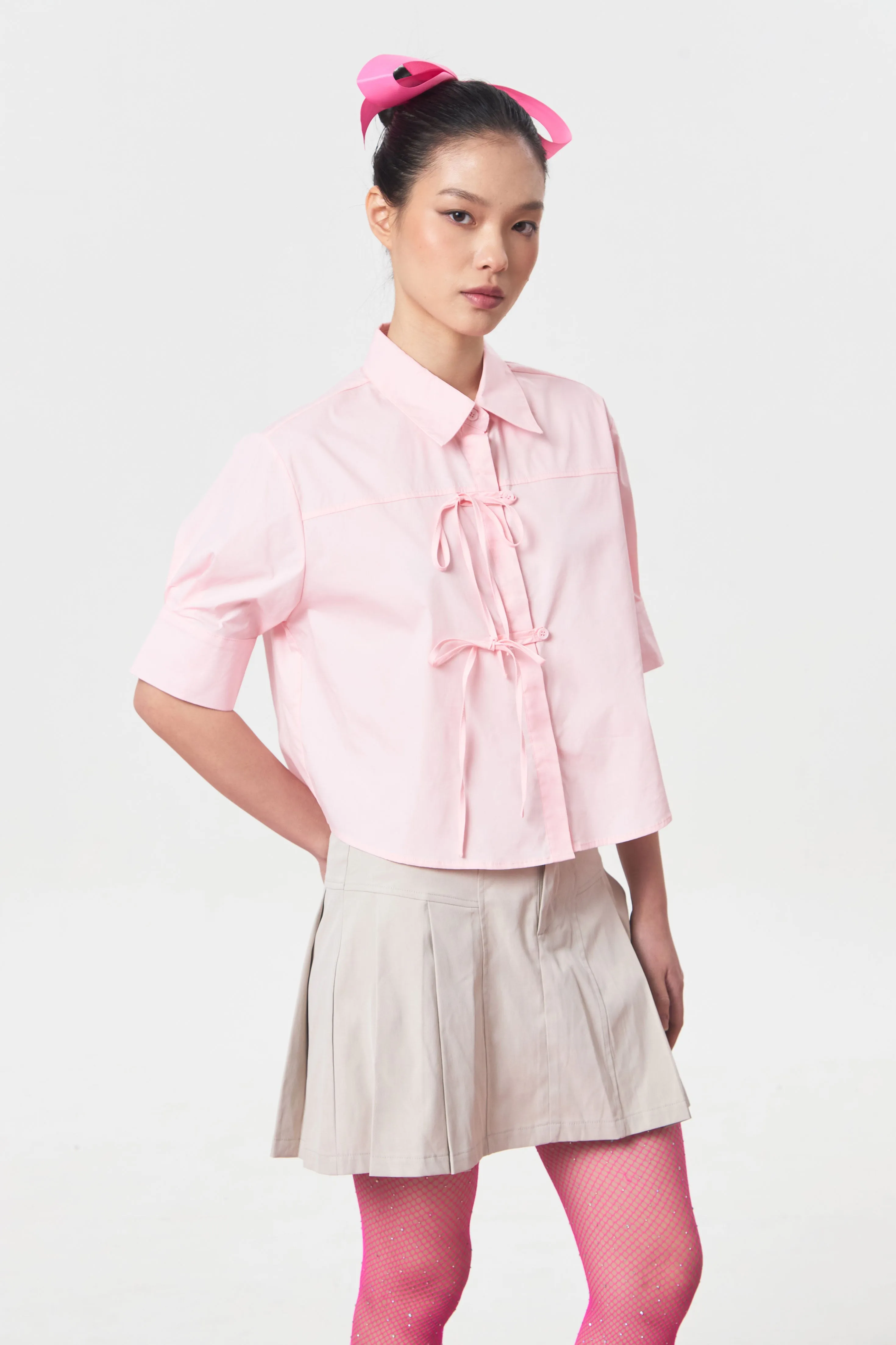 BLUSH SKORT GREY - CALLIE FT. CISSYLIA sold by Callie Cotton product image thumbnail 4