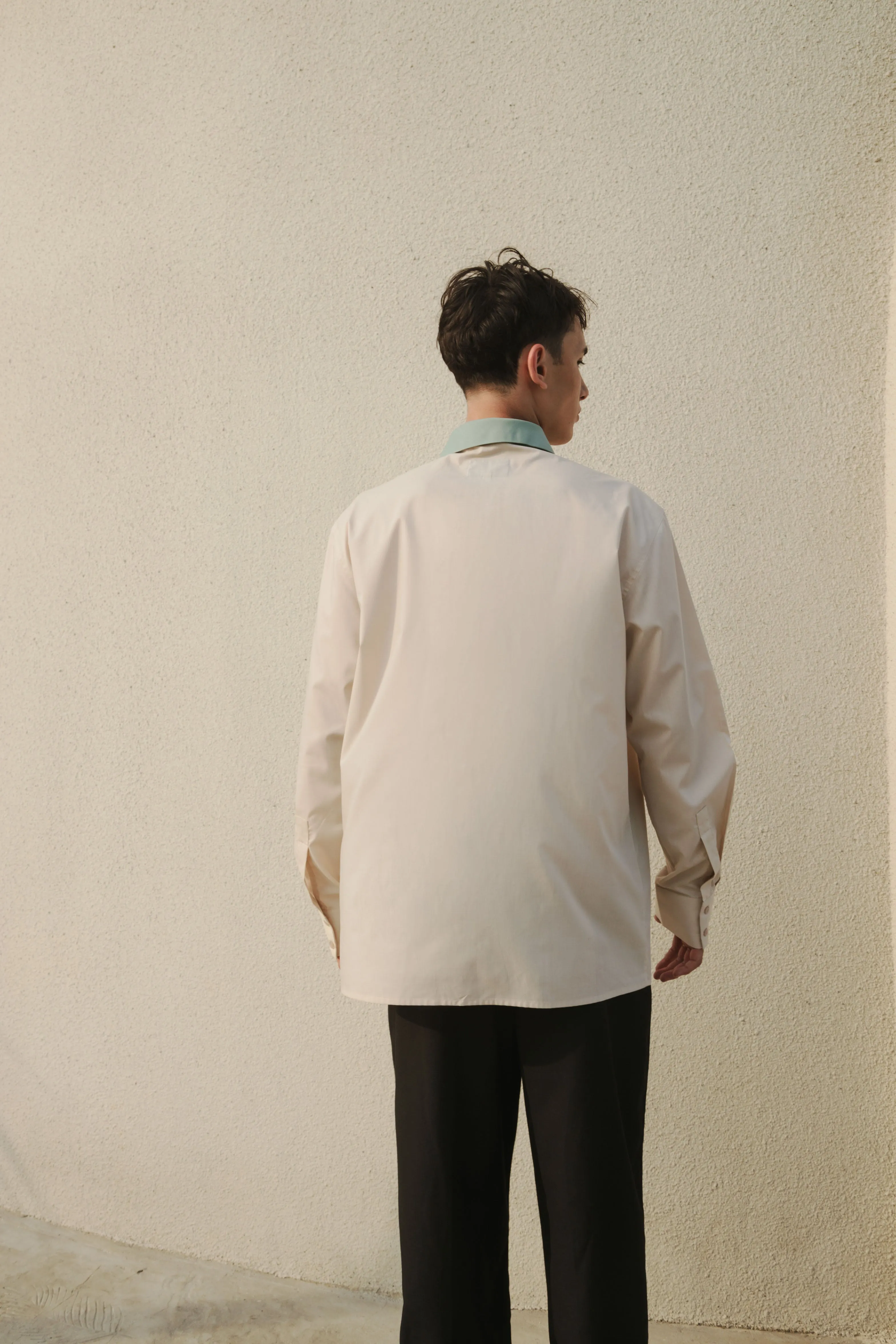 LEICESTER SHIRT BEIGE sold by Callie Cotton product image thumbnail 5