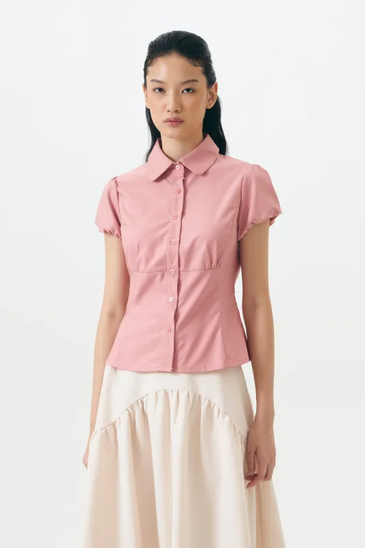 POPPY TOP PINK made by Callie Cotton