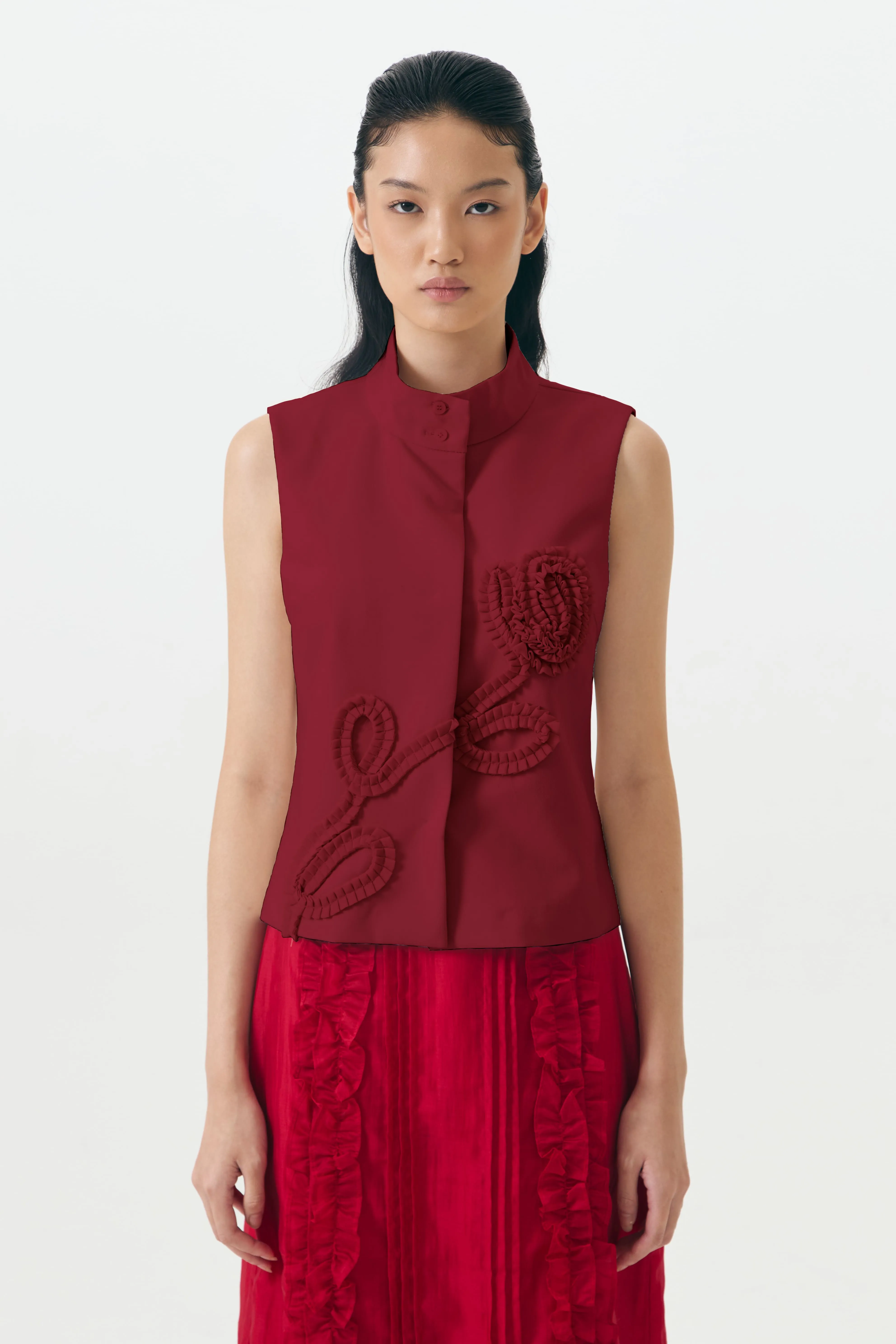 SERRANO TOP RED sold by Callie Cotton