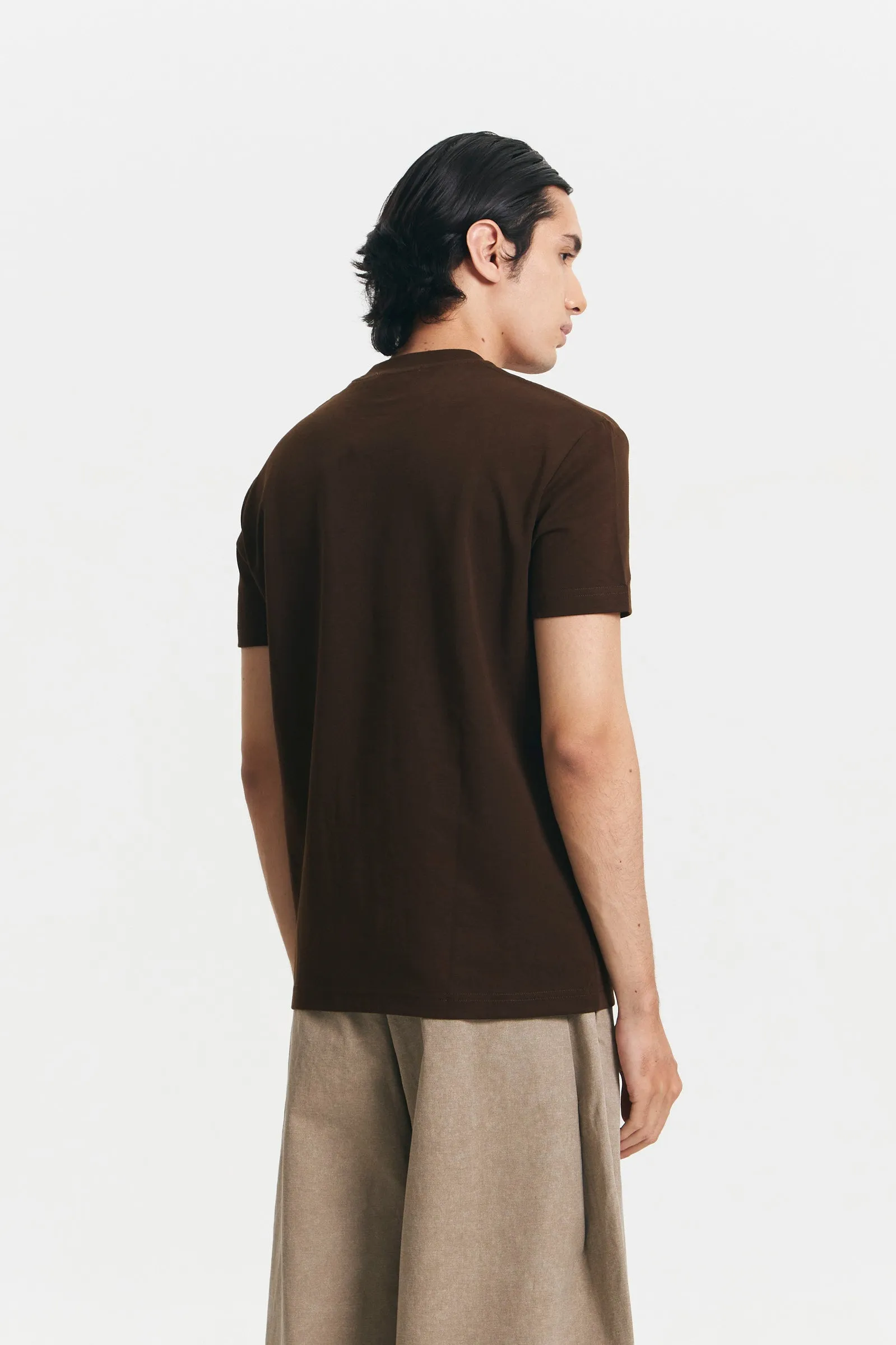 CASERTA T-SHIRT BROWN sold by Callie Cotton product image thumbnail 4