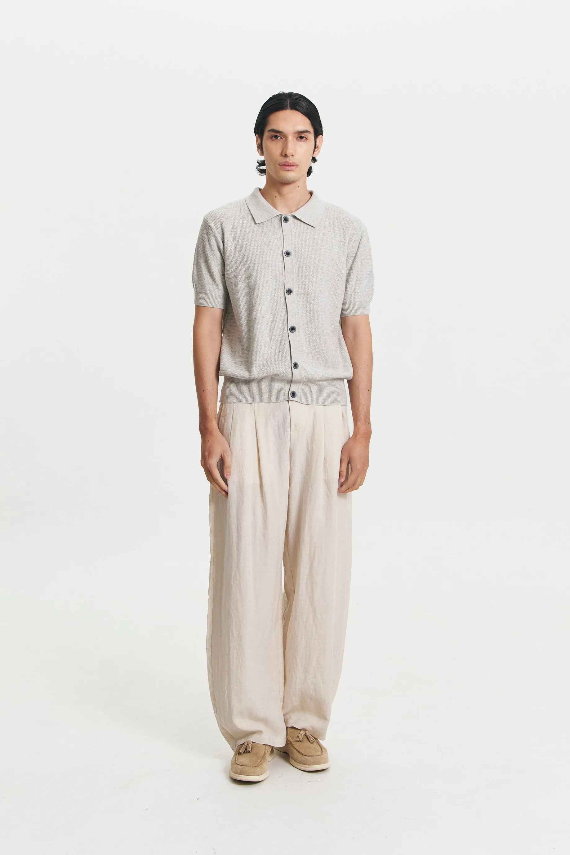 PALAZZO TOP GREY sold by Callie Cotton product image thumbnail 4
