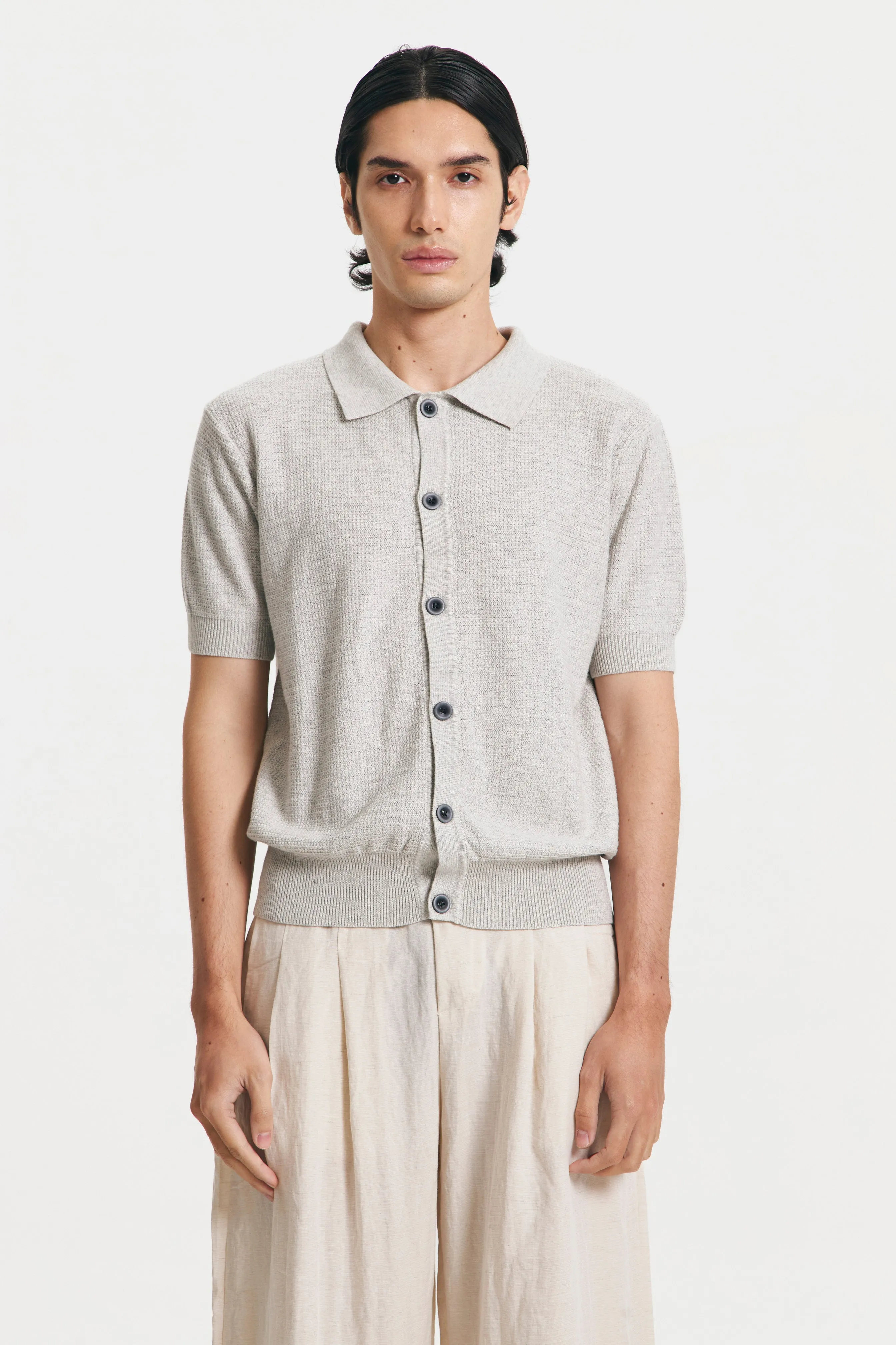 PALAZZO TOP GREY sold by Callie Cotton product image thumbnail 3