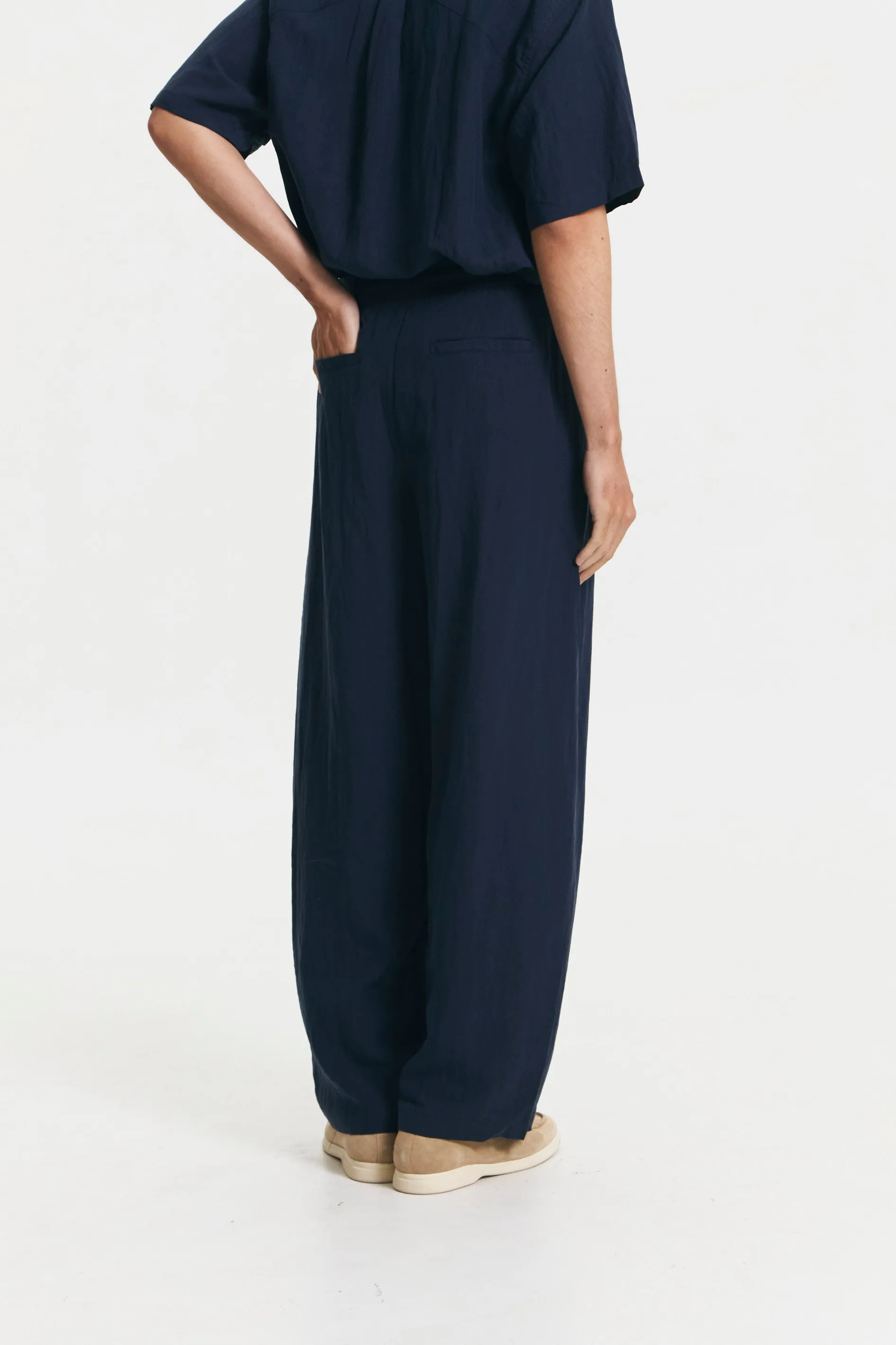 WINDSOR PANTS NAVY sold by Callie Cotton product image thumbnail 5