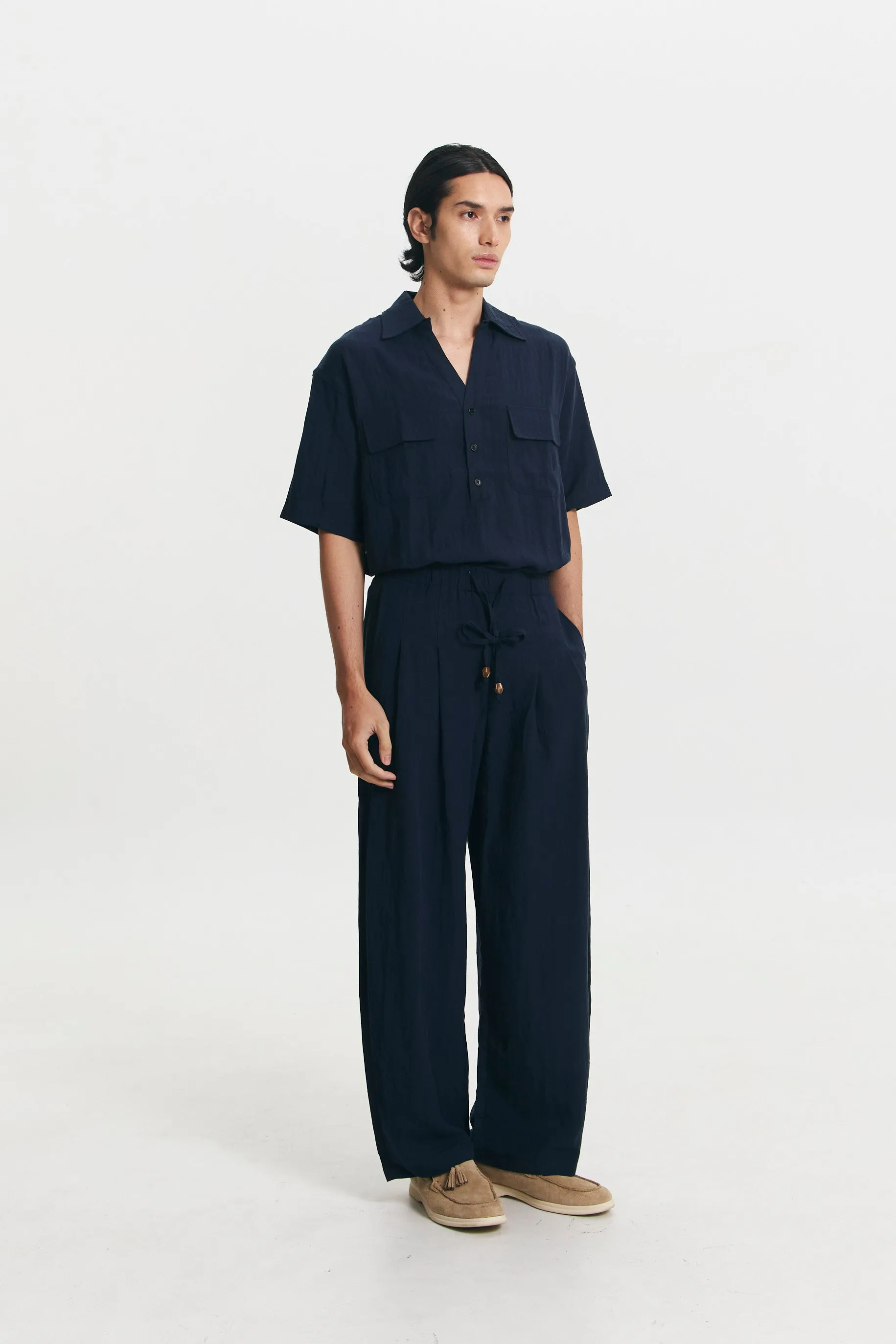 WINDSOR PANTS NAVY sold by Callie Cotton product image thumbnail 4