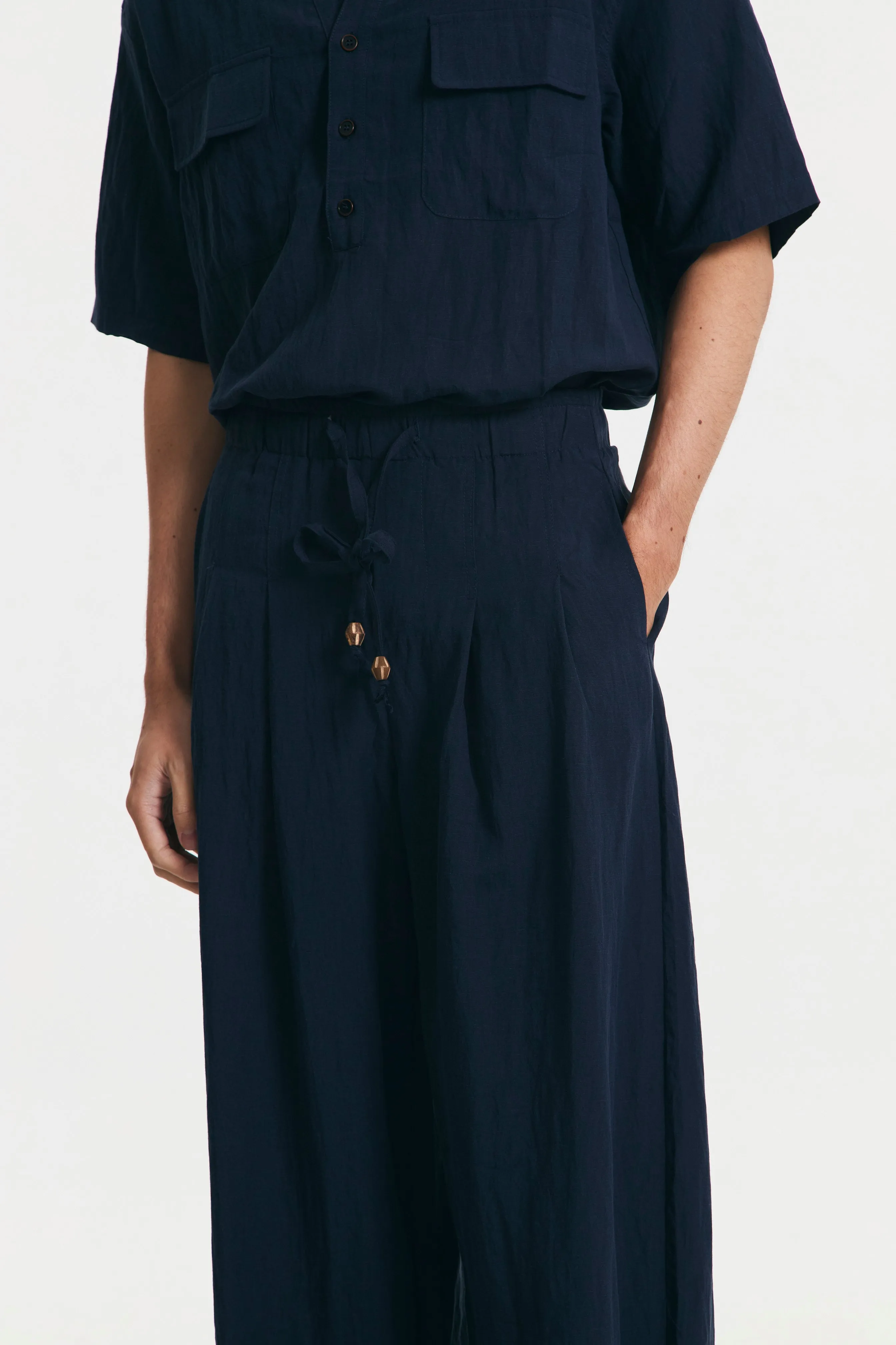 WINDSOR PANTS NAVY sold by Callie Cotton product image thumbnail 3