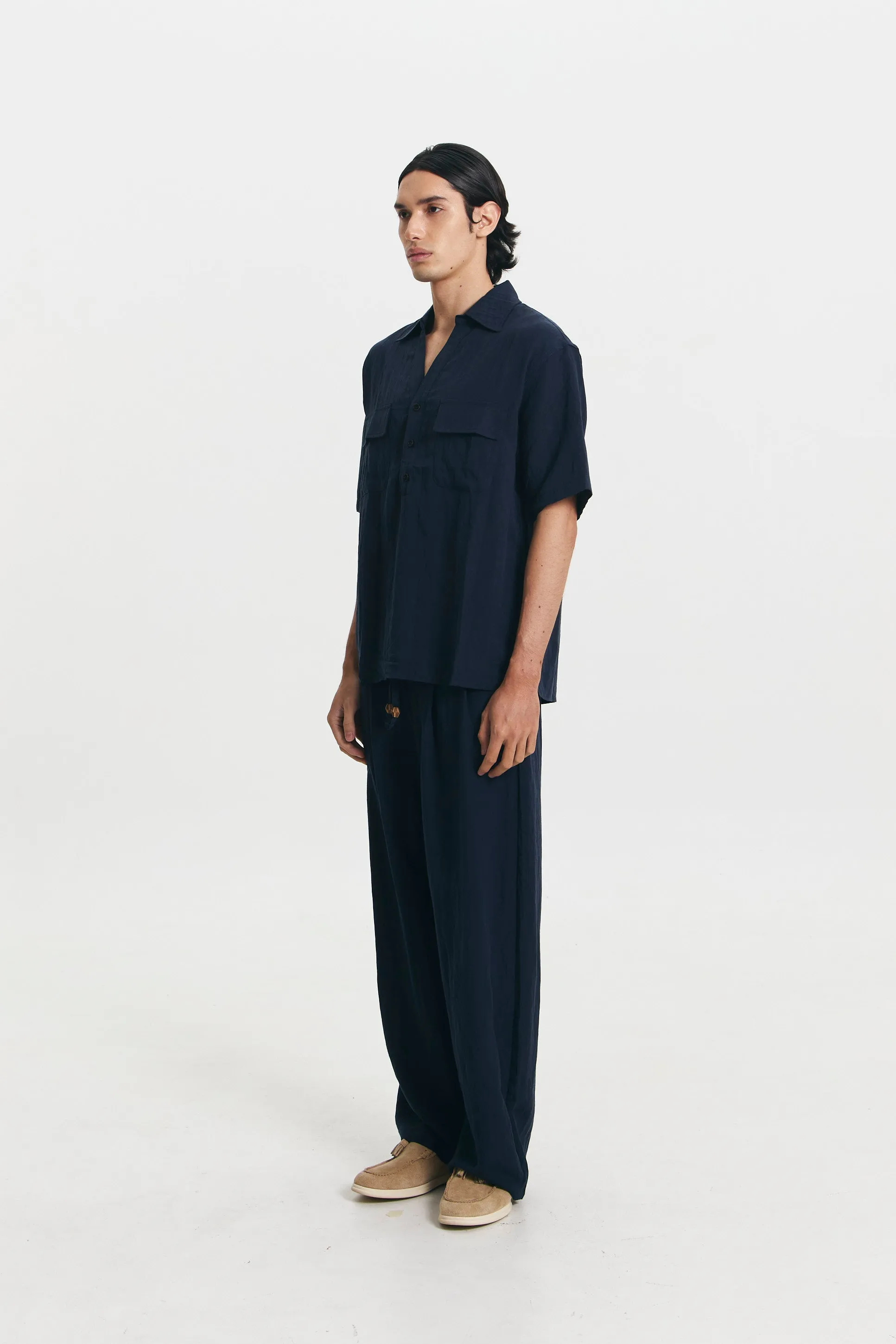 WINDSOR SHIRT NAVY sold by Callie Cotton product image thumbnail 2