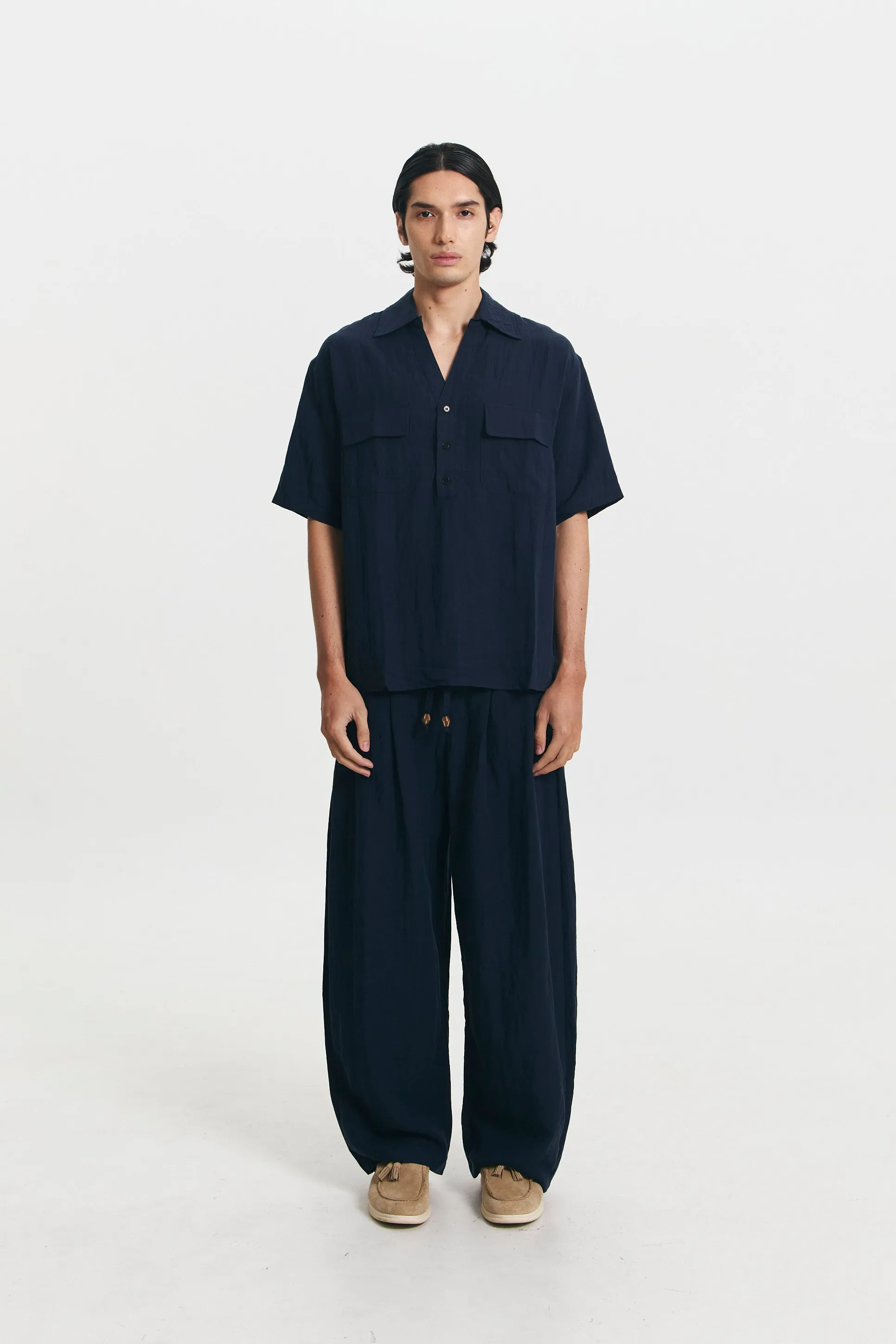 WINDSOR SHIRT NAVY sold by Callie Cotton product image thumbnail 4