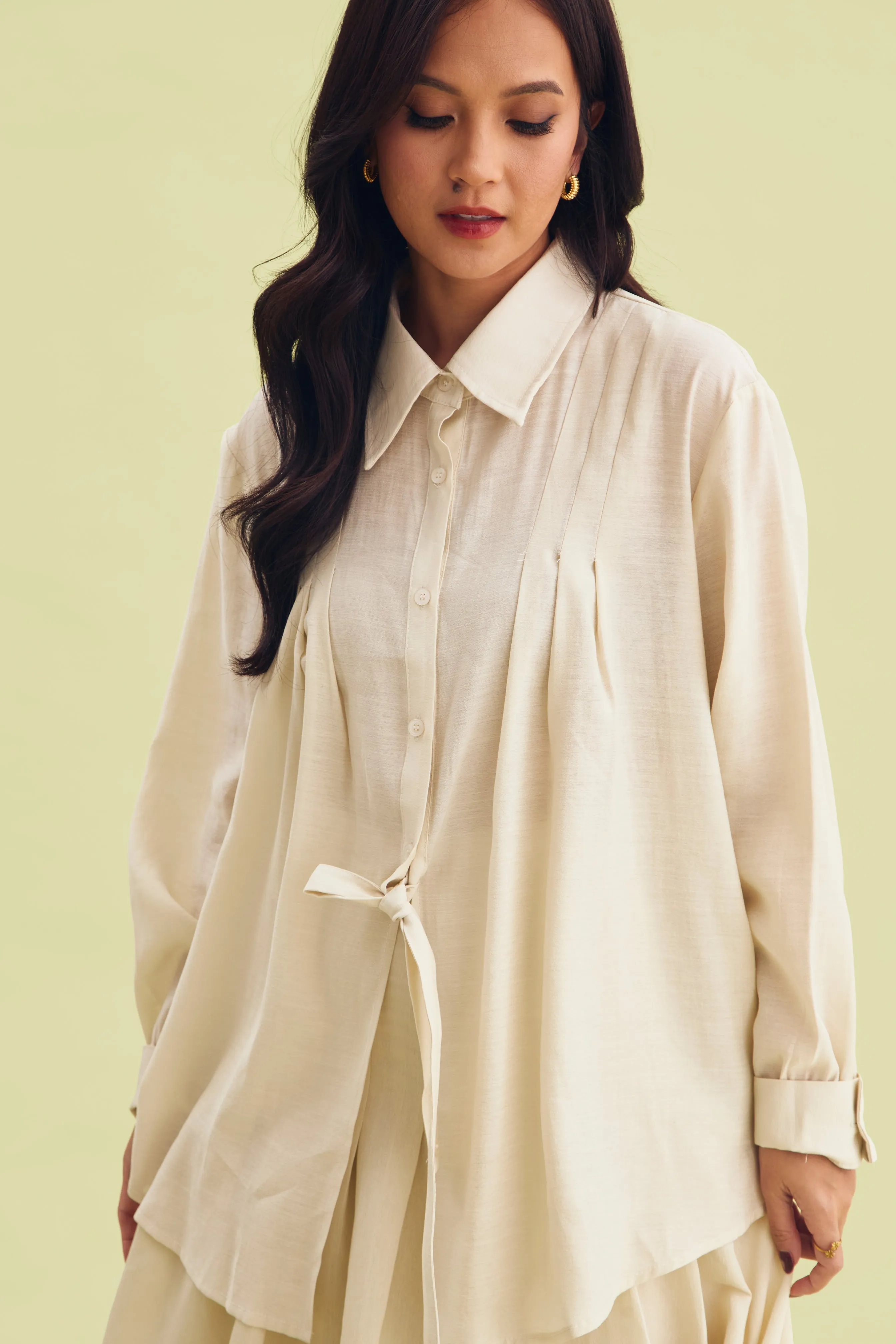 RADIANT SHIRT BEIGE - CALLIE FT. IRANI VIANZA sold by Callie Cotton product image thumbnail 2