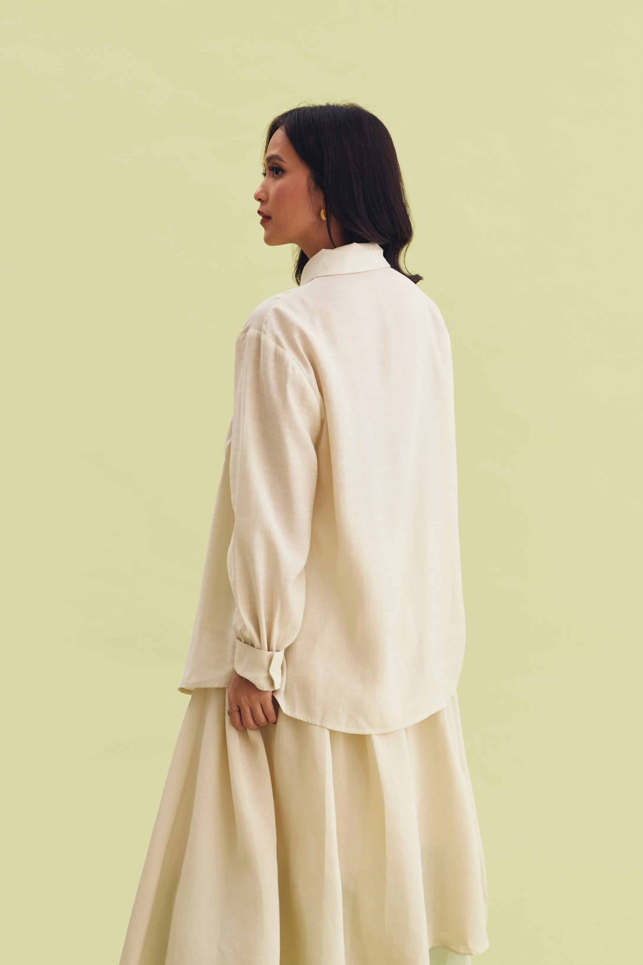 RADIANT SHIRT BEIGE - CALLIE FT. IRANI VIANZA sold by Callie Cotton product image thumbnail 4