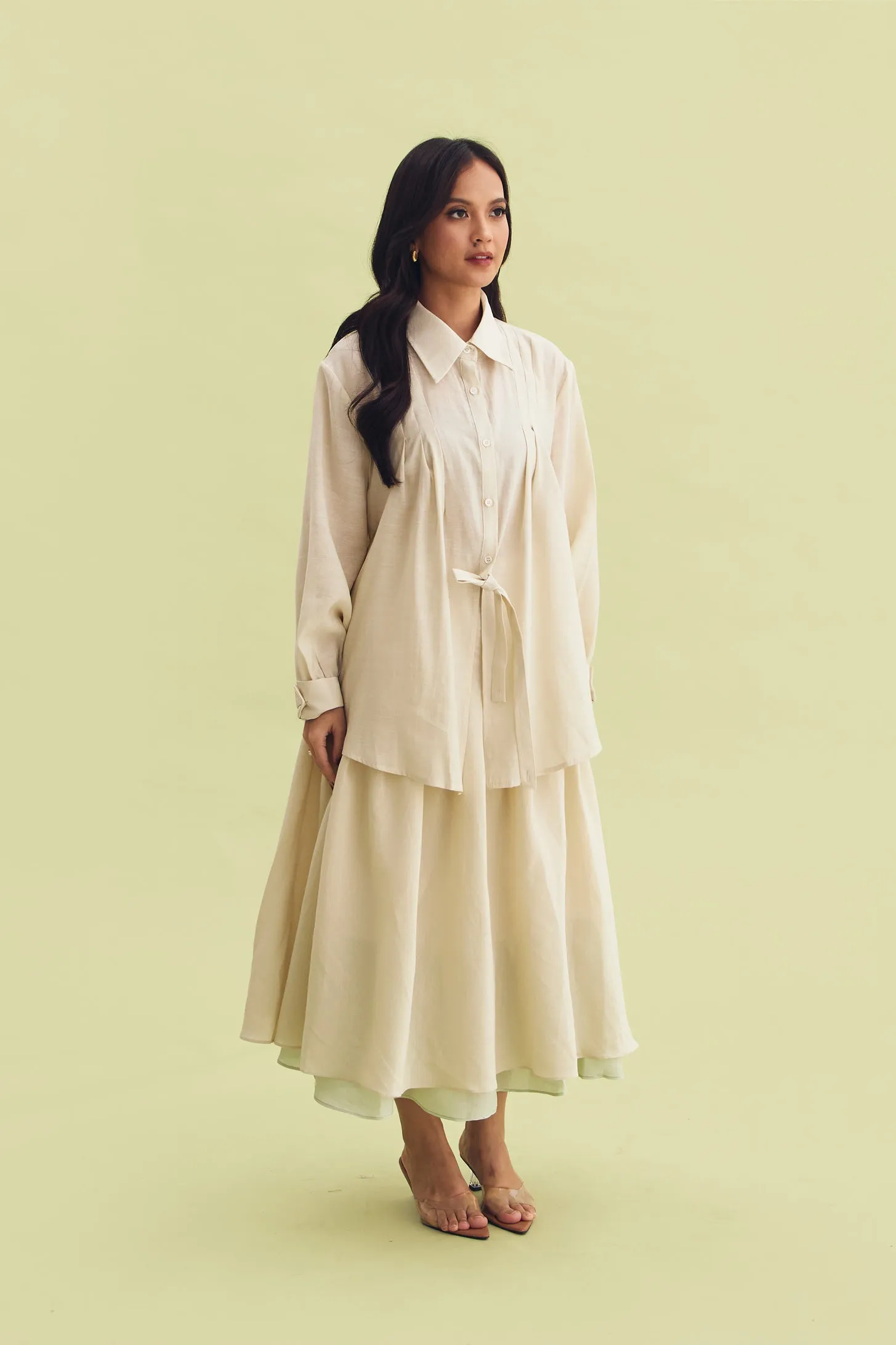 RADIANT SHIRT BEIGE - CALLIE FT. IRANI VIANZA sold by Callie Cotton product image thumbnail 3