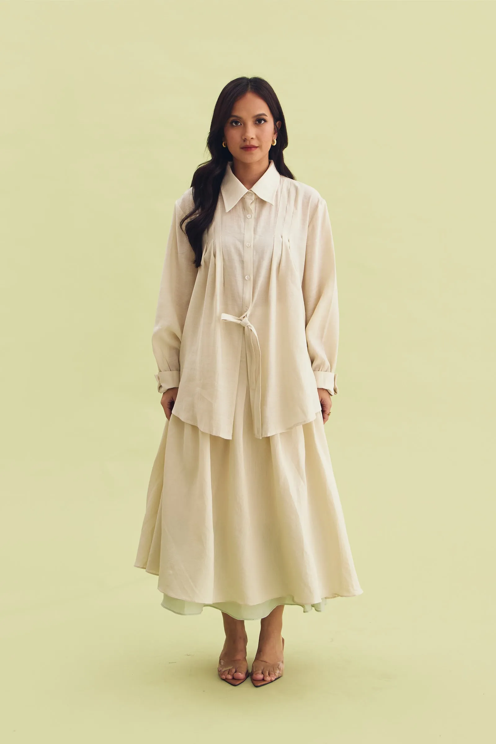 RADIANT SHIRT BEIGE - CALLIE FT. IRANI VIANZA sold by Callie Cotton product image thumbnail 5